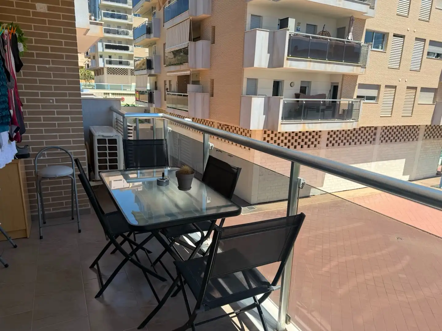 Terrace of Flat for rent in Roquetas de Mar  with Air Conditioner, Private garden and Terrace