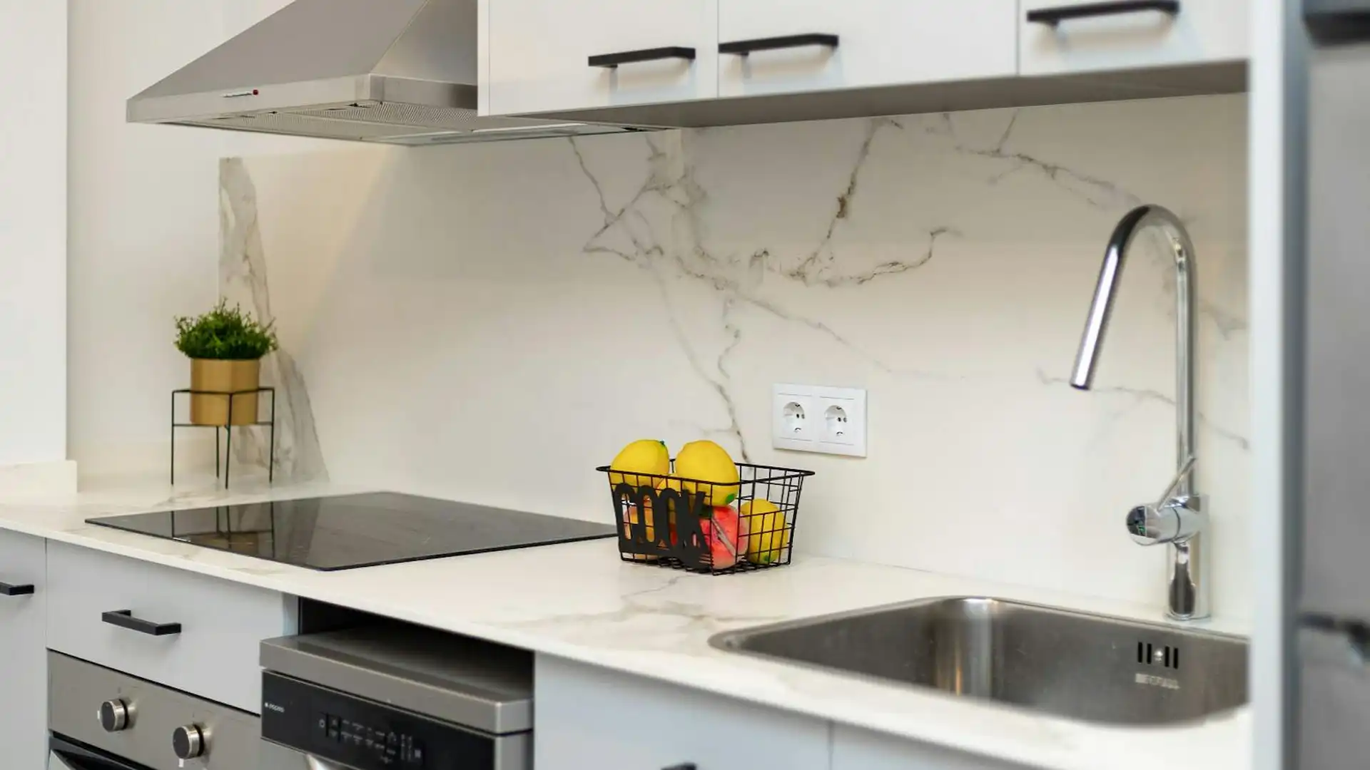 Cocina de Piso de alquiler en Valencia con Aire acondicionado, Calefacción y Amueblado