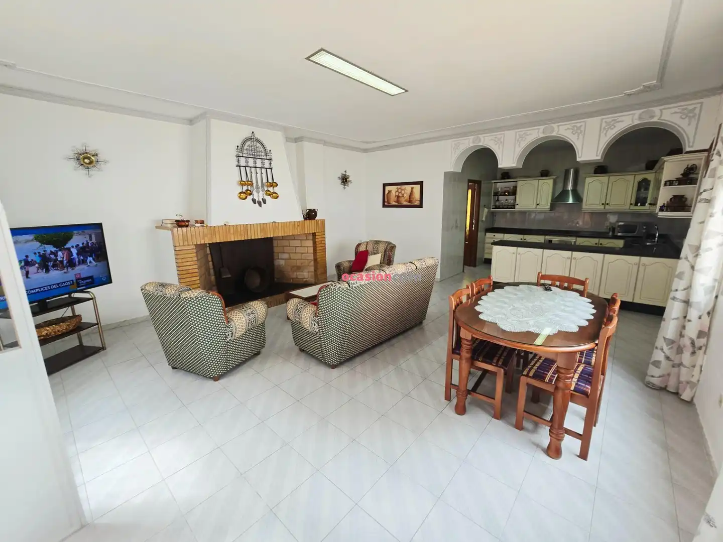 Sala d'estar de Casa o xalet de lloguer en Añora amb Aire condicionat i Traster