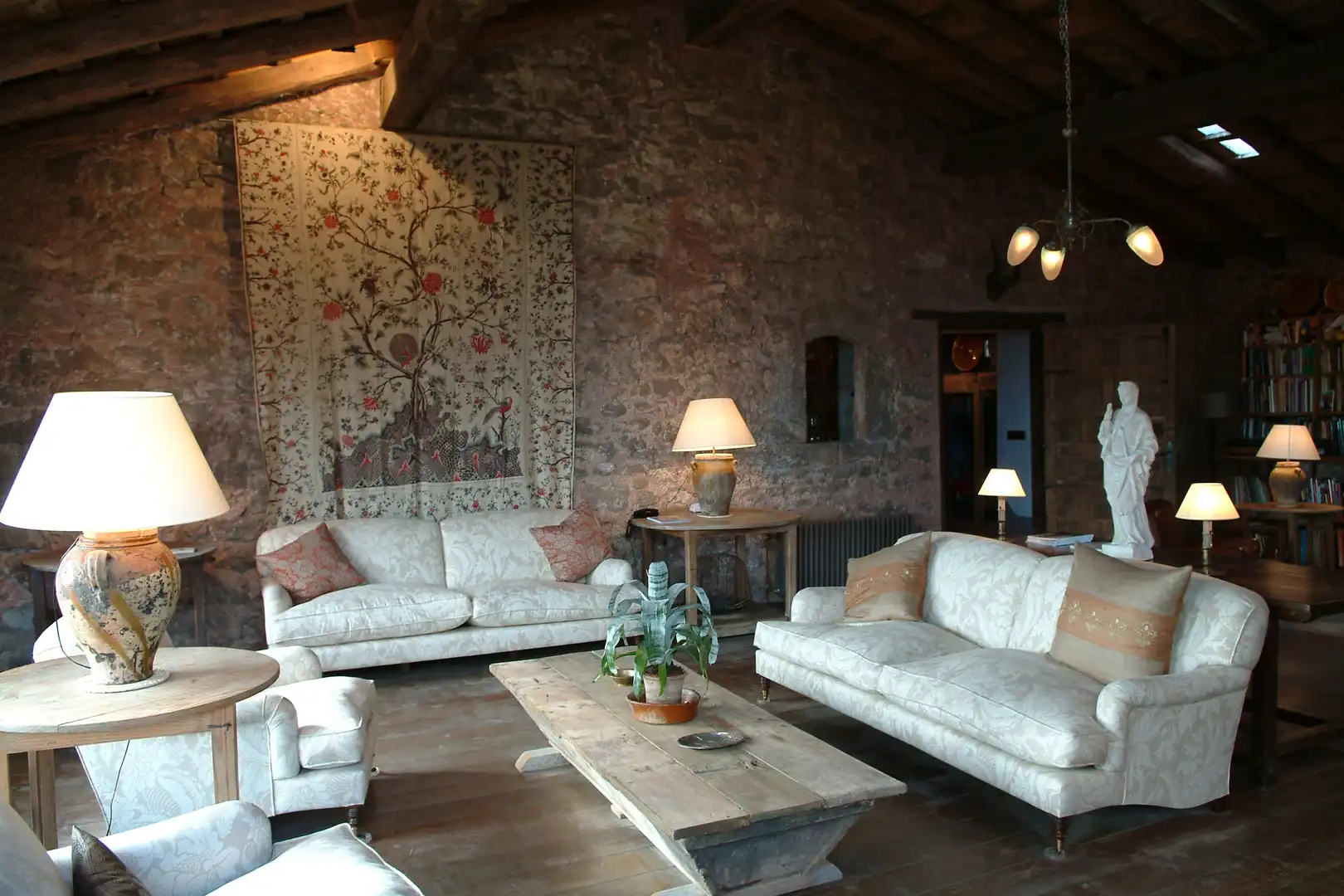 Sala de estar de Finca rústica en venta en Camprodon con Calefacción, Jardín privado y Terraza