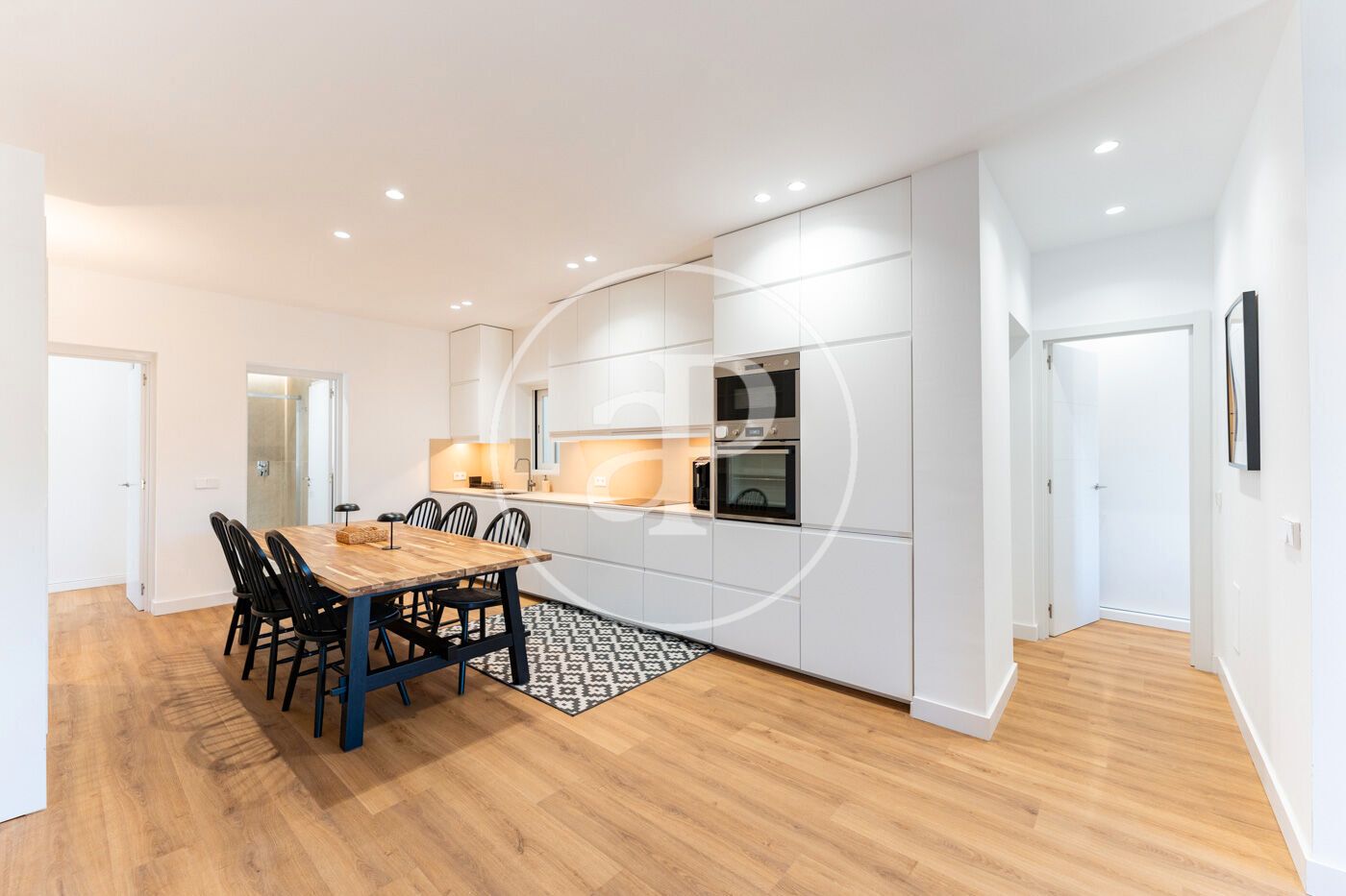 Küche von Wohnung zur Miete in  Palma de Mallorca mit Klimaanlage, Heizung und Möbliert