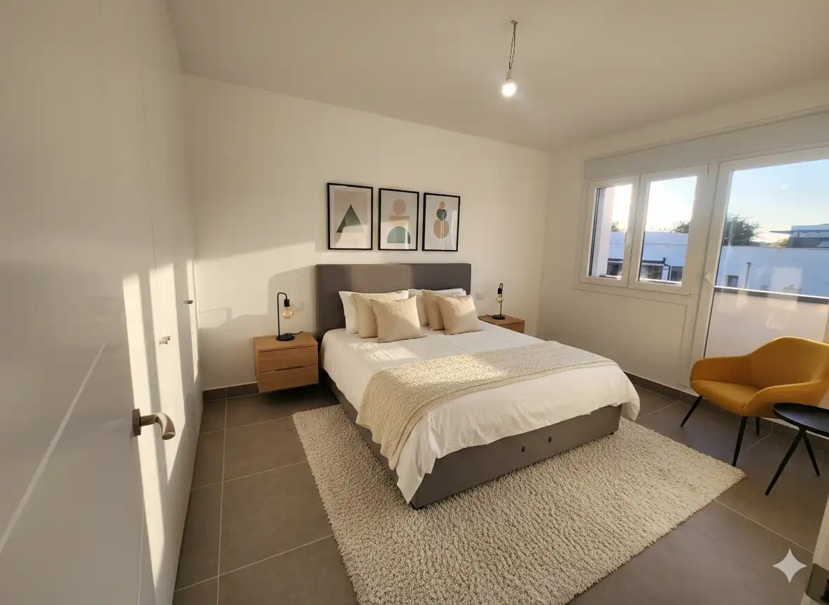 Dormitori de Casa adosada en venda en Villalbilla amb Calefacció, Jardí privat i Terrassa