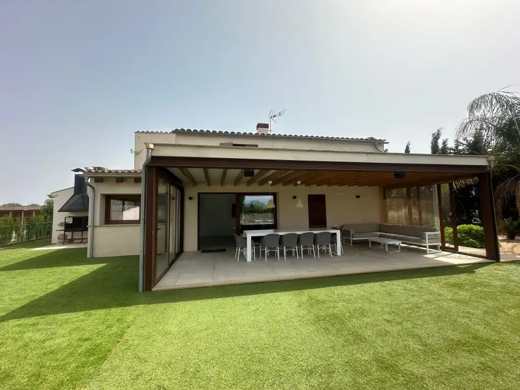Terraza de Finca rústica de alquiler en Sencelles con Terraza y Piscina
