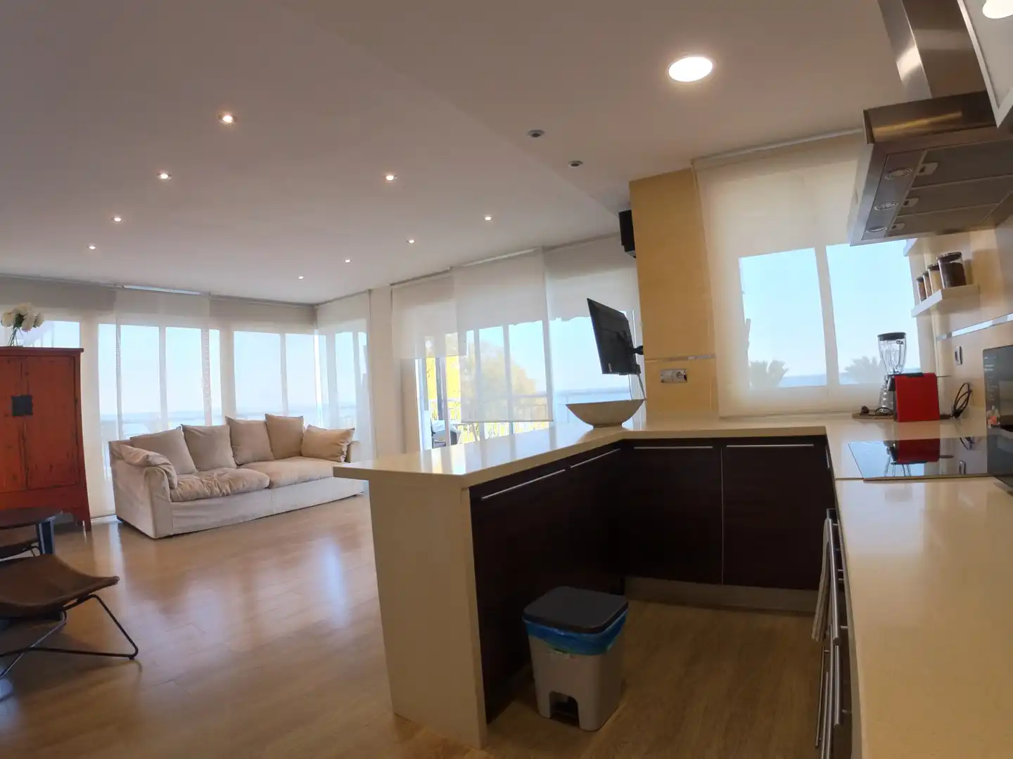 Wohnzimmer von Wohnung zum Verkauf in Castellón de la Plana / Castelló de la Plana mit Klimaanlage, Heizung und Terrasse