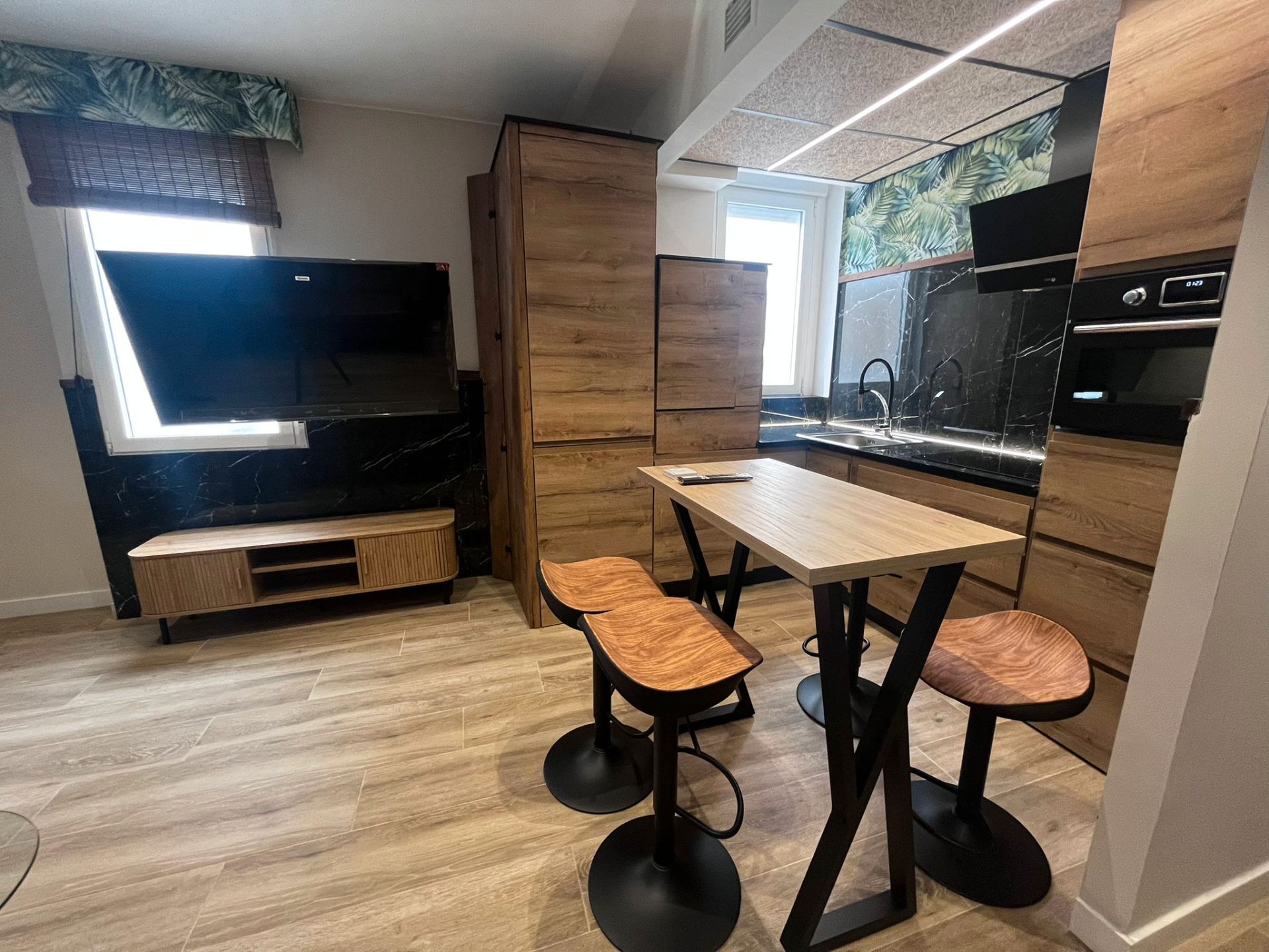 Kitchen of Flat to rent in  Zaragoza Capital  with Heating, Parquet flooring and Furnished
