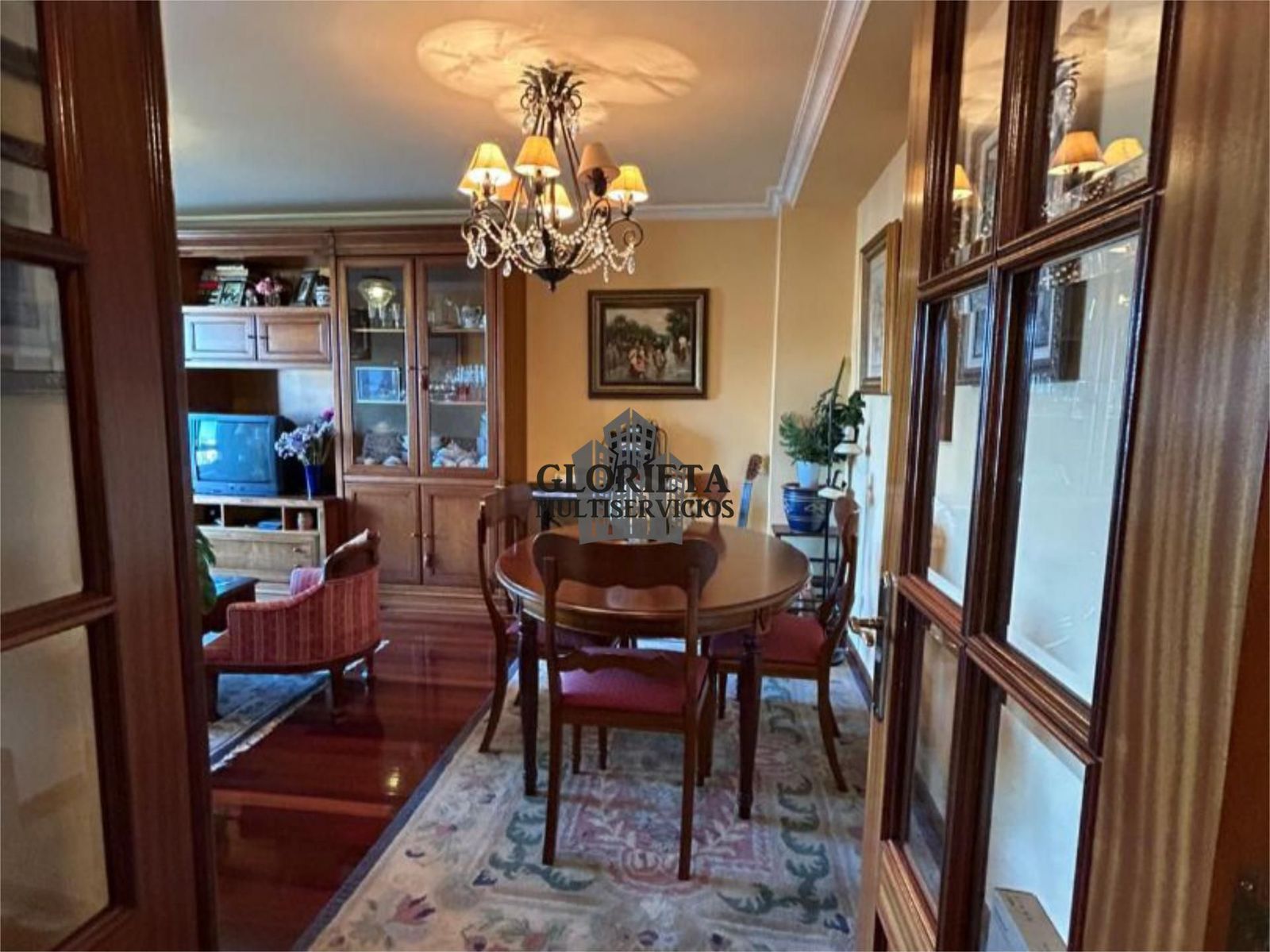 Dining room of Flat for sale in Vigo   with Heating, Parquet flooring and Storage room