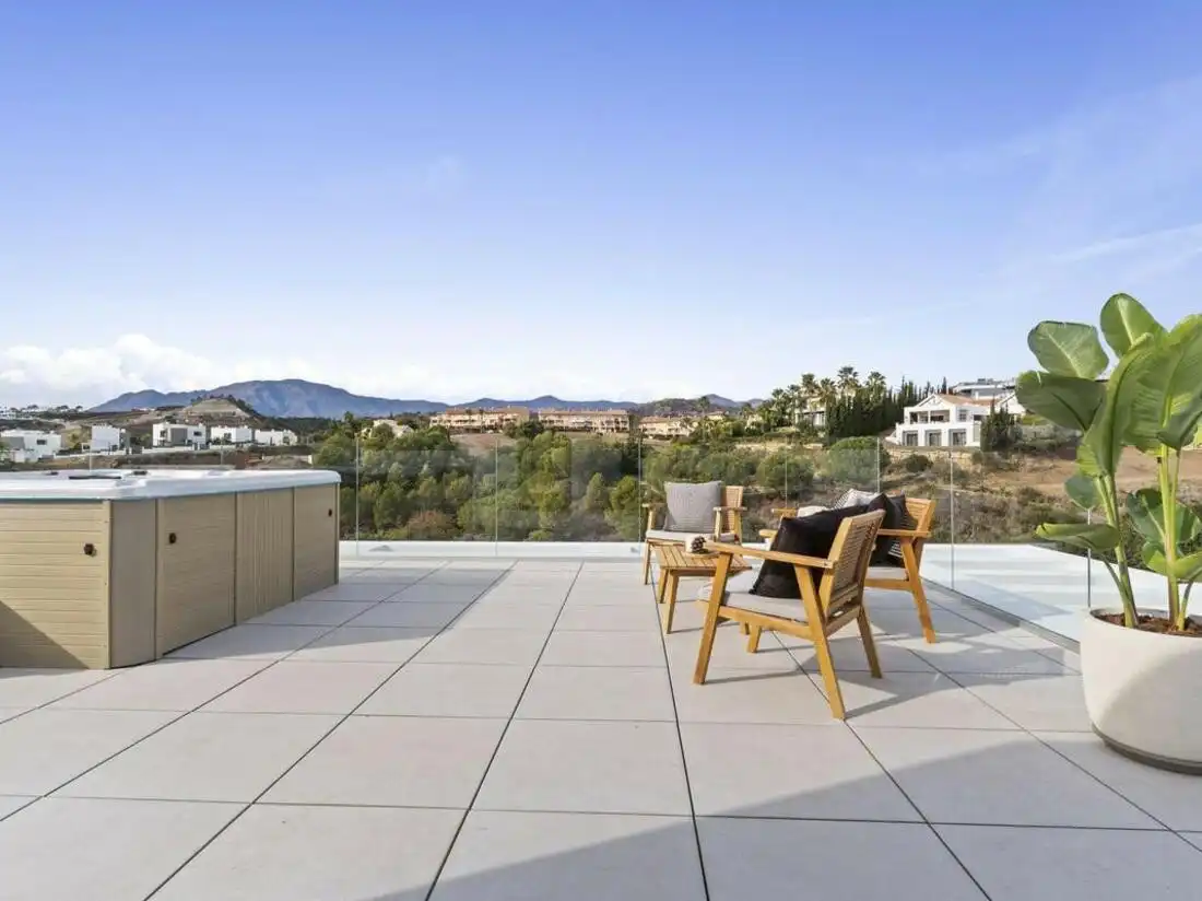 Terrassa de Casa o xalet de lloguer en Estepona amb Aire condicionat, Jardí privat i Terrassa