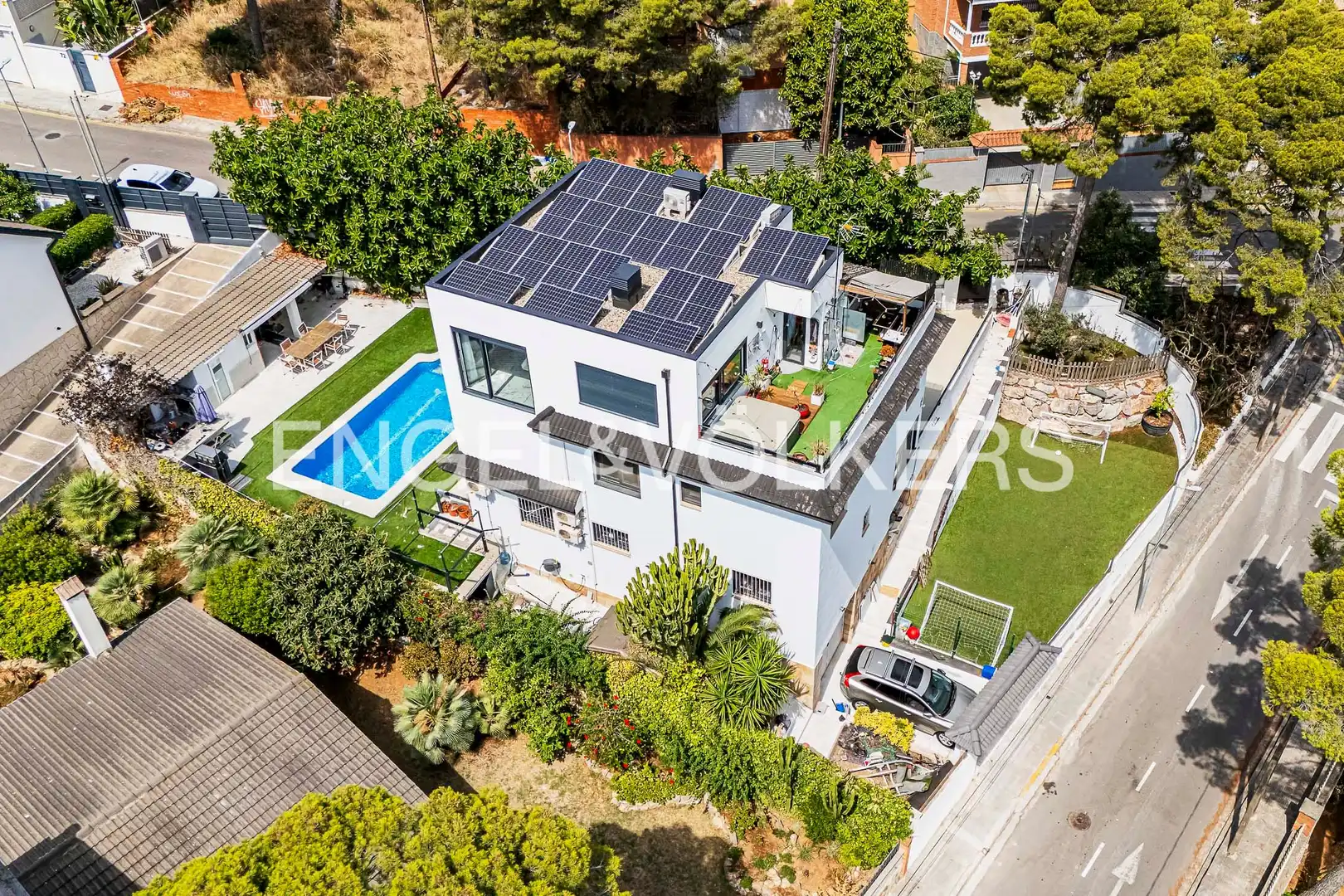 Exterior view of Houses for sale in Castelldefels  with Air Conditioner, Heating and Swimming Pool