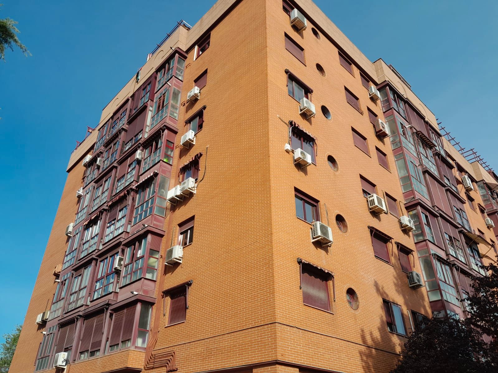 Exterior view of Flat for sale in  Madrid Capital  with Air Conditioner, Heating and Parquet flooring