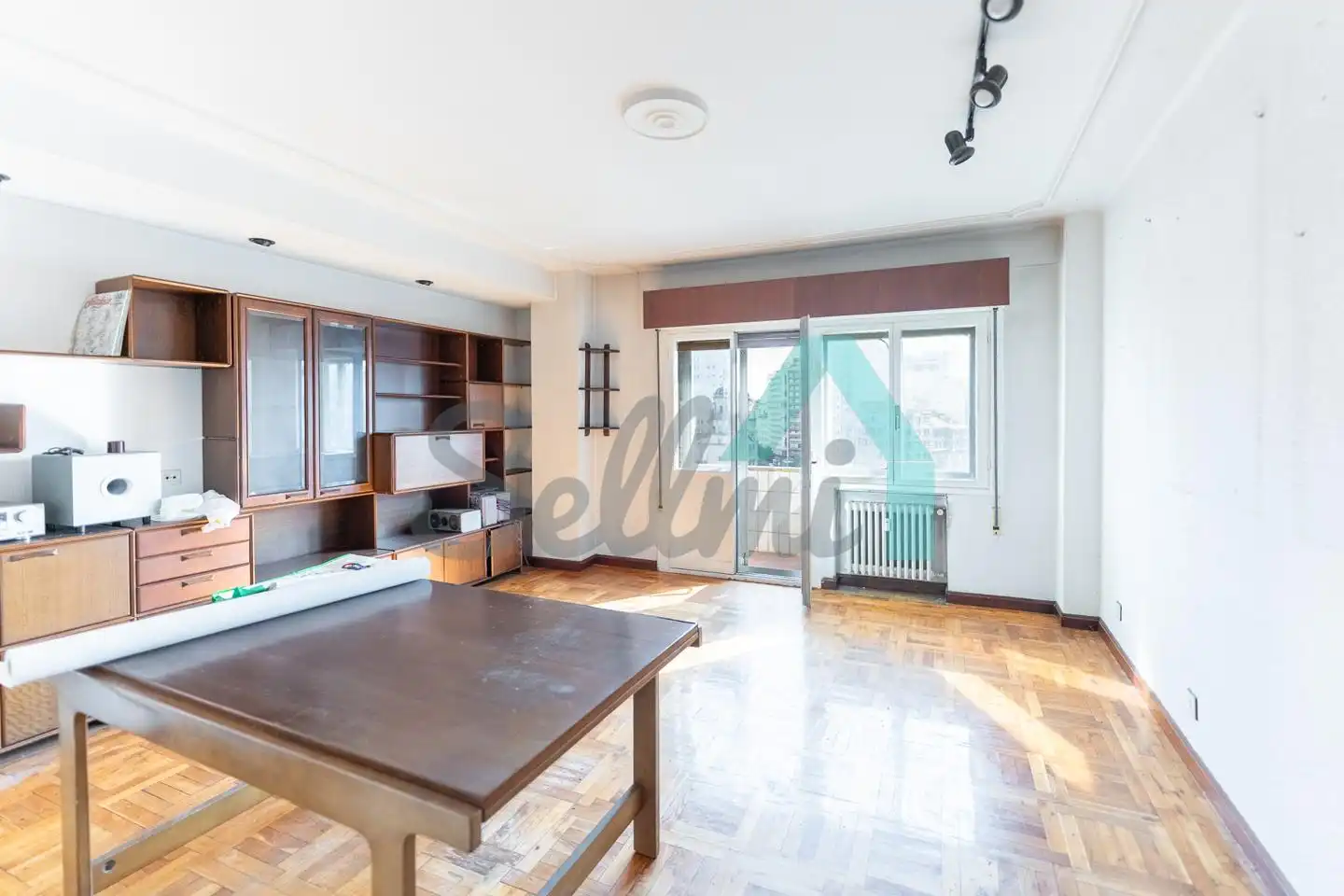 Living room of Flat for sale in Gijón   with Heating, Parquet flooring and Terrace