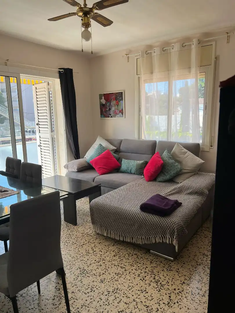 Sala de estar de Piso en venta en Mont-roig del Camp con Aire acondicionado, Terraza y Trastero