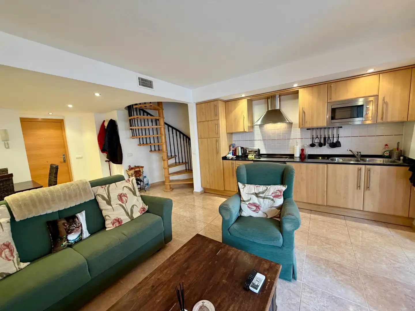 Wohnzimmer von Maisonette zum Verkauf in Andratx mit Klimaanlage, Heizung und Terrasse