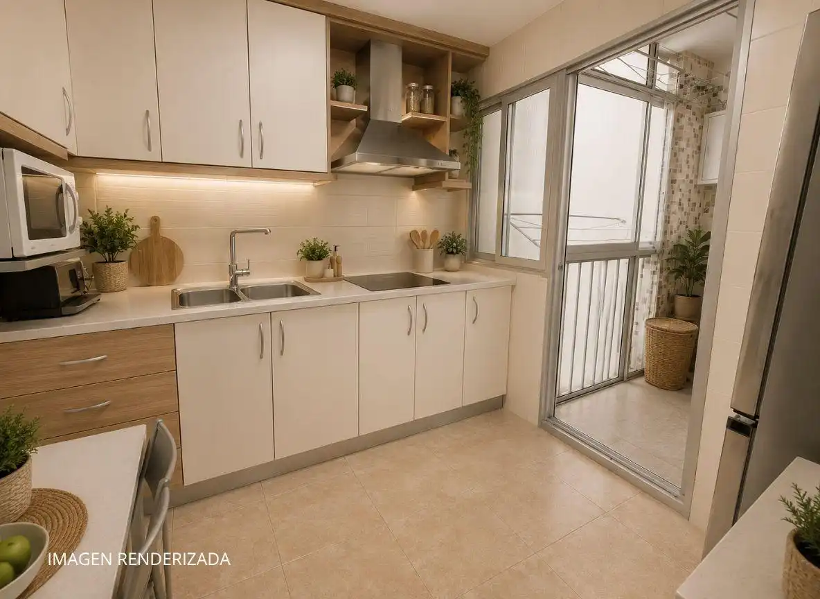 Kitchen of Flat for sale in Sant Andreu de la Barca  with Air Conditioner
