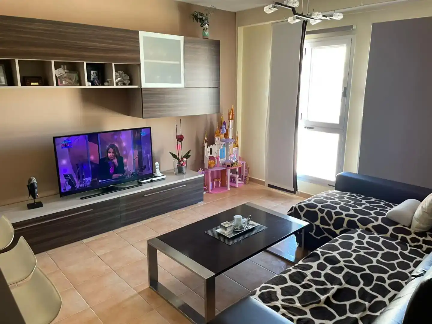 Sala de estar de Piso de alquiler en Gáldar con Piscina, Amueblado y Horno