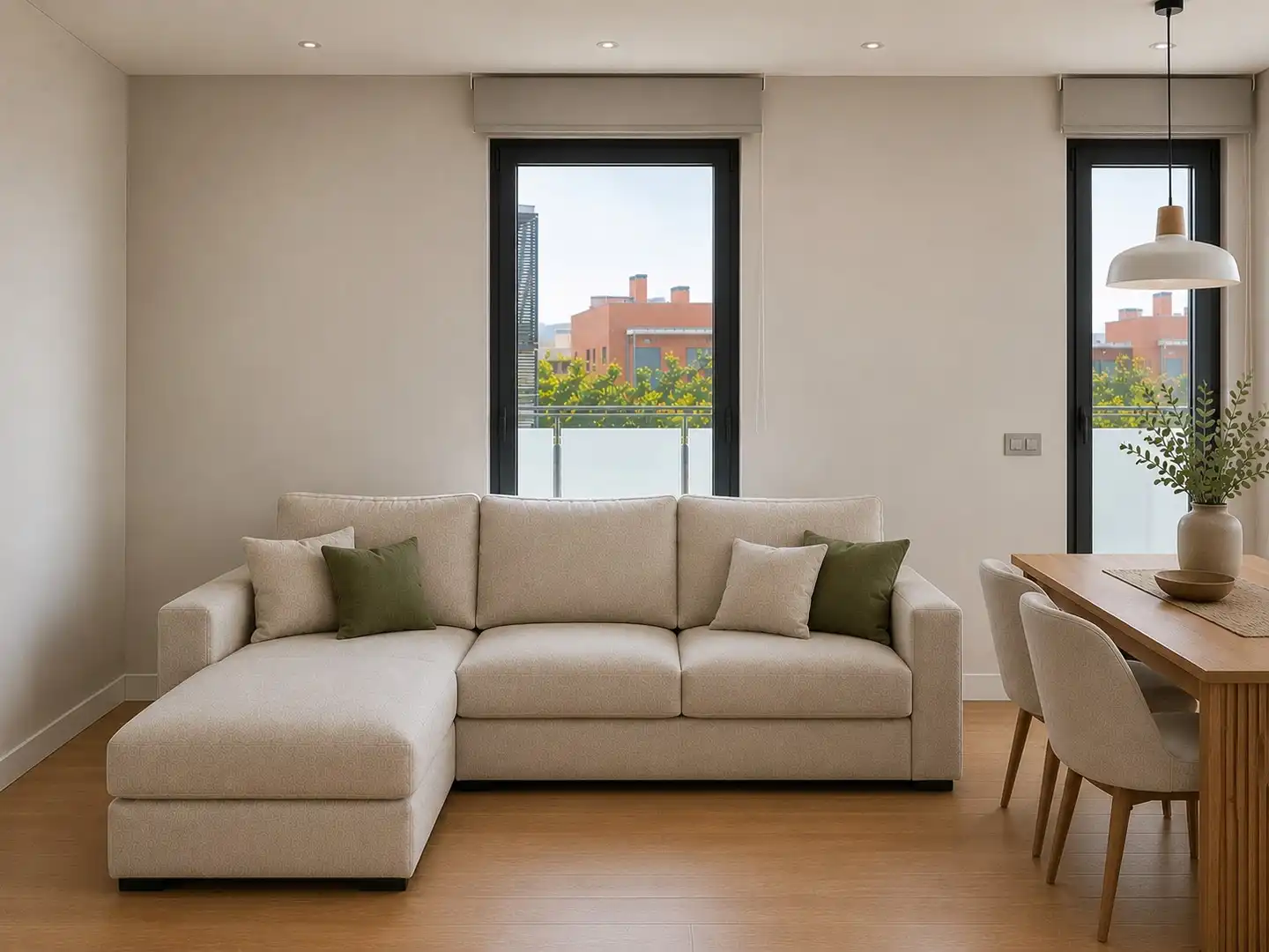 Living room of Flat for sale in Sant Cugat del Vallès  with Air Conditioner, Heating and Parquet flooring
