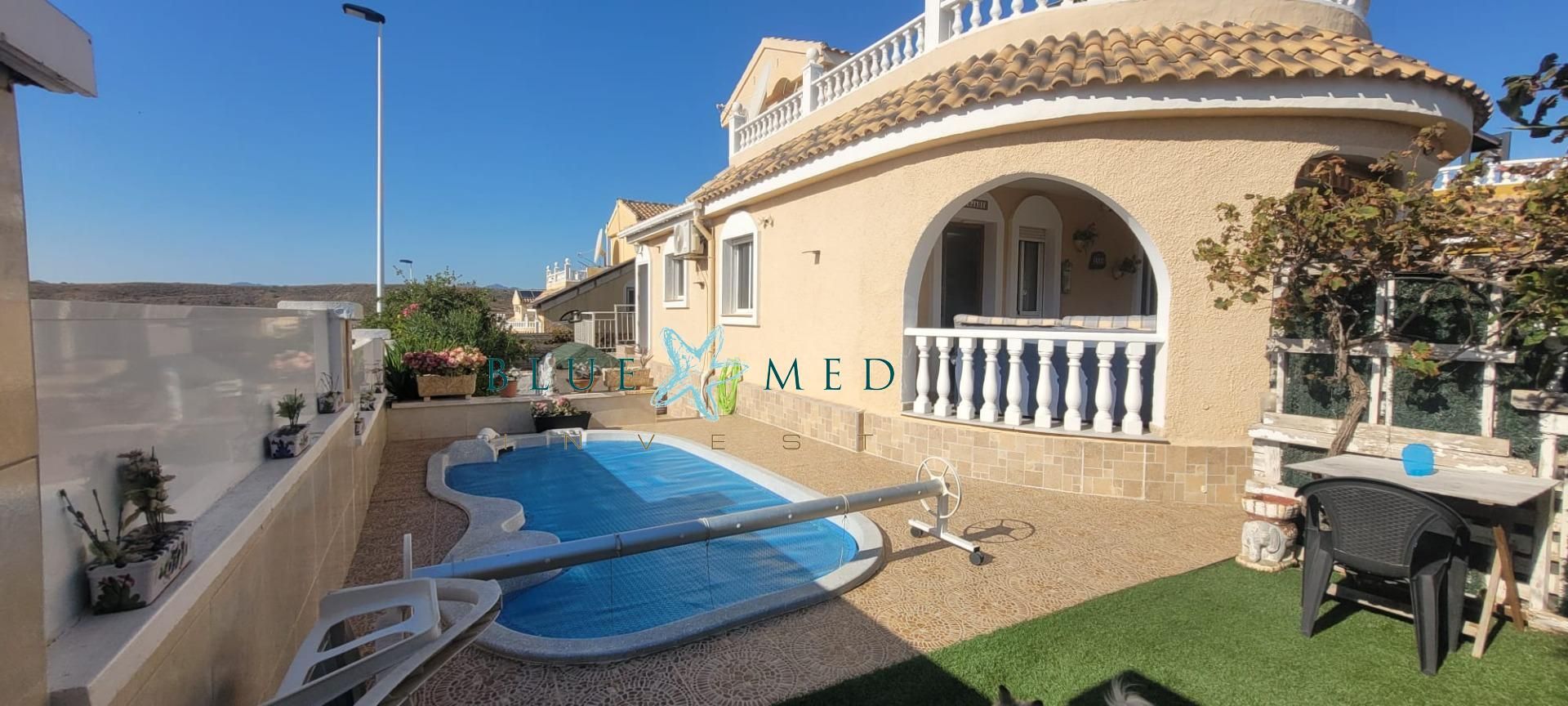 Jardí de Casa o xalet en venda en Mazarrón amb Aire condicionat, Piscina i Jacuzzi