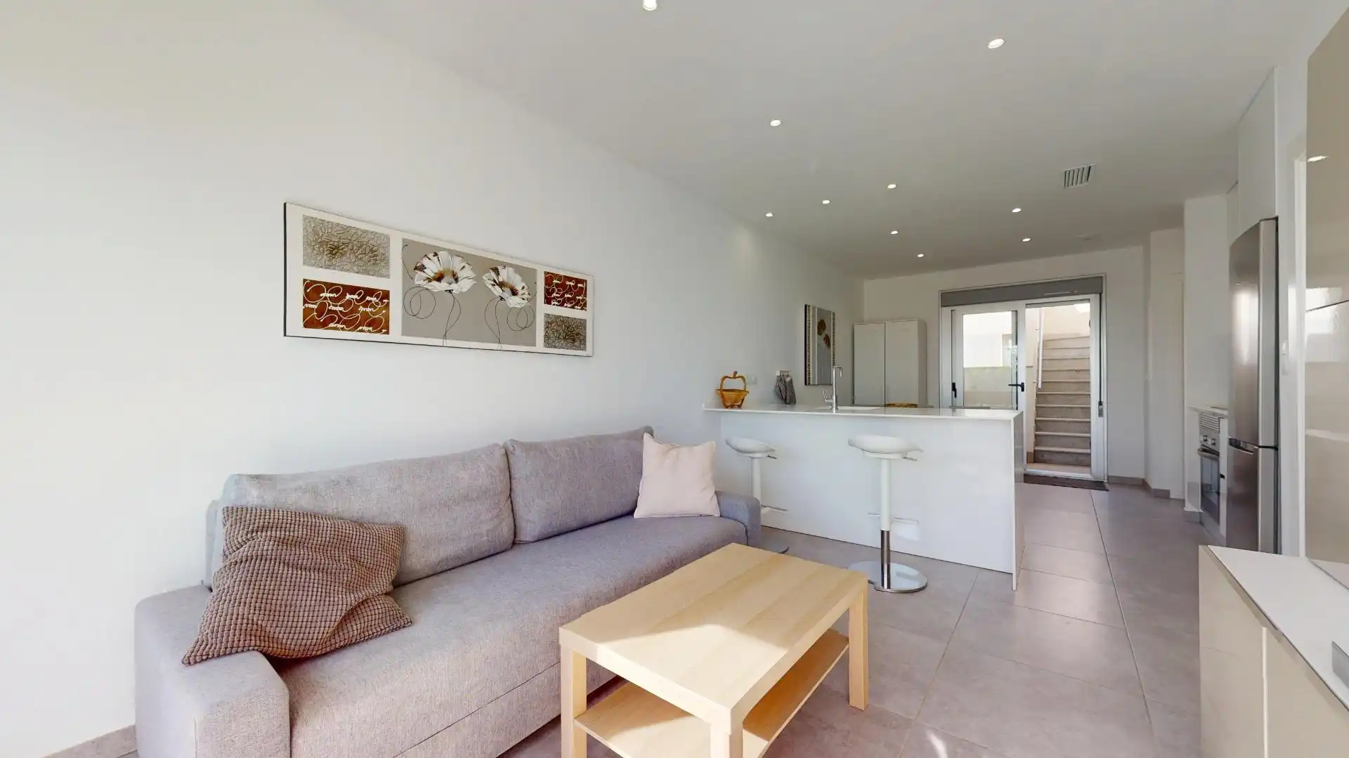 Sala de estar de Apartamento en venta en Pilar de la Horadada con Jardín privado, Terraza y Balcón