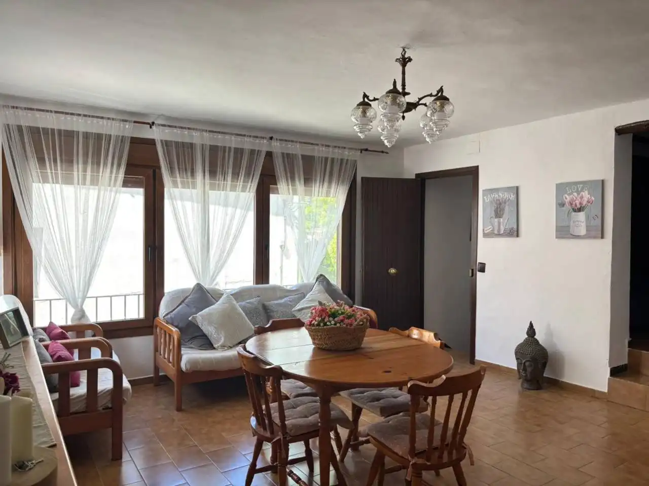 Sala d'estar de Casa o xalet en venda en Pontils amb Calefacció i Terrassa