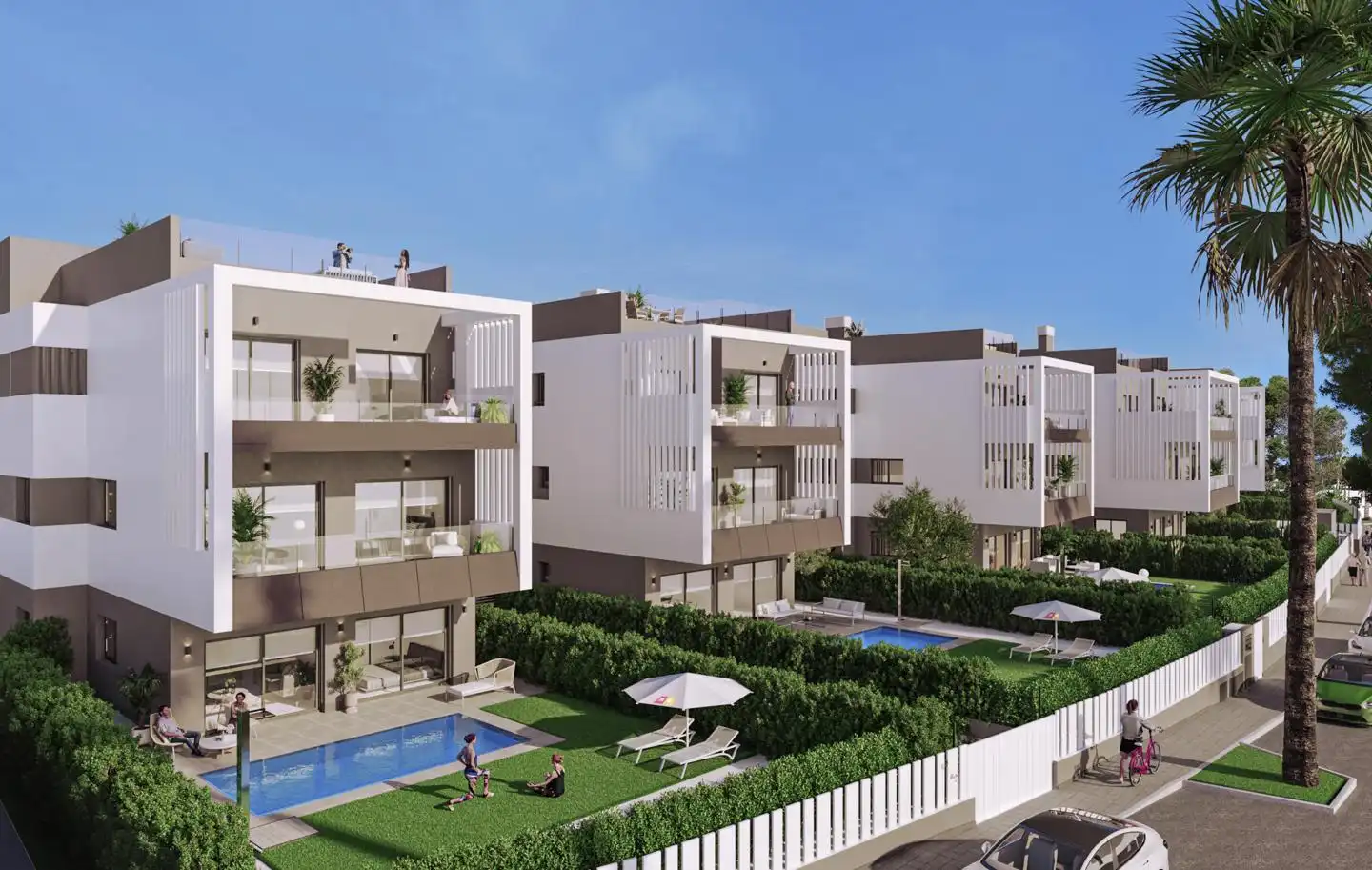 Exterior view of Flat for sale in Ses Salines  with Air Conditioner and Terrace