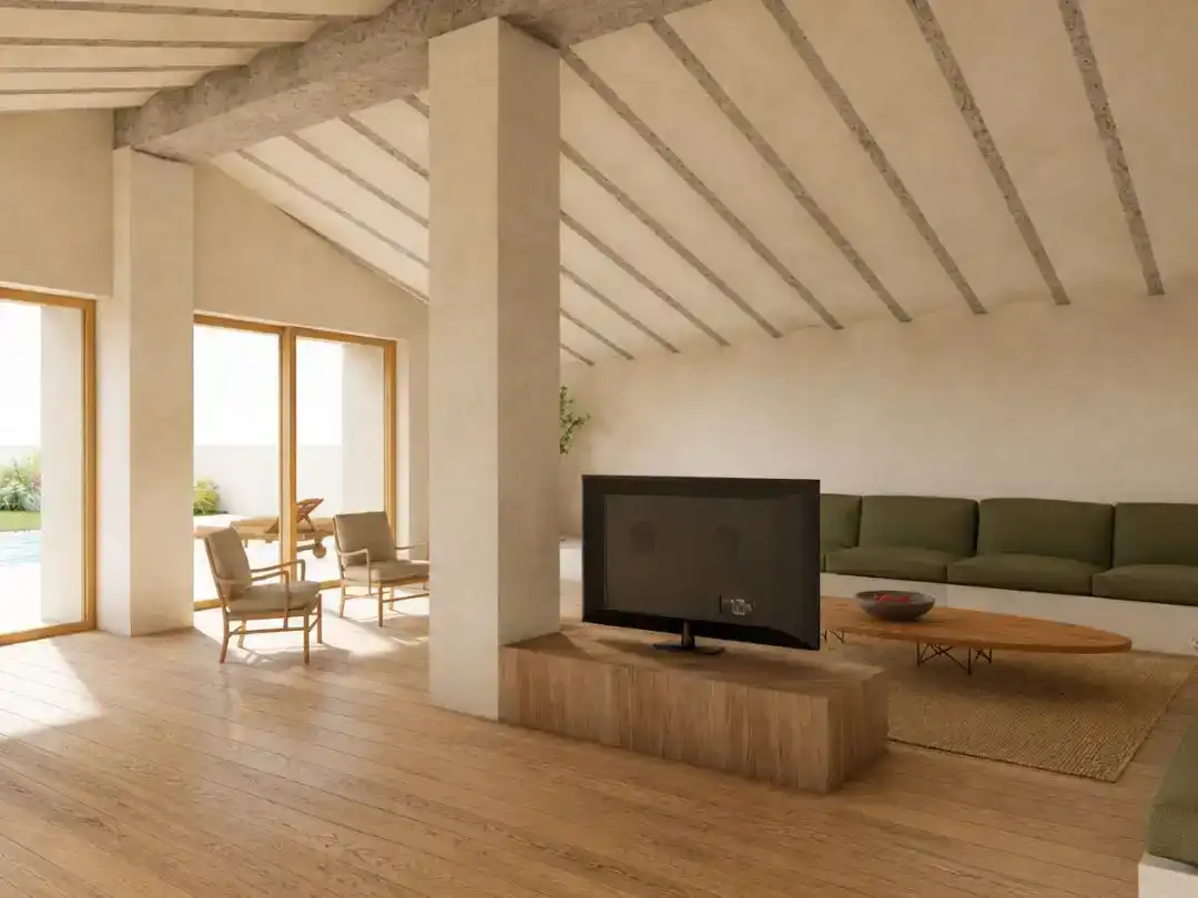 Sala d'estar de Finca rústica en venda en San Martín de Valdeiglesias, Madrid