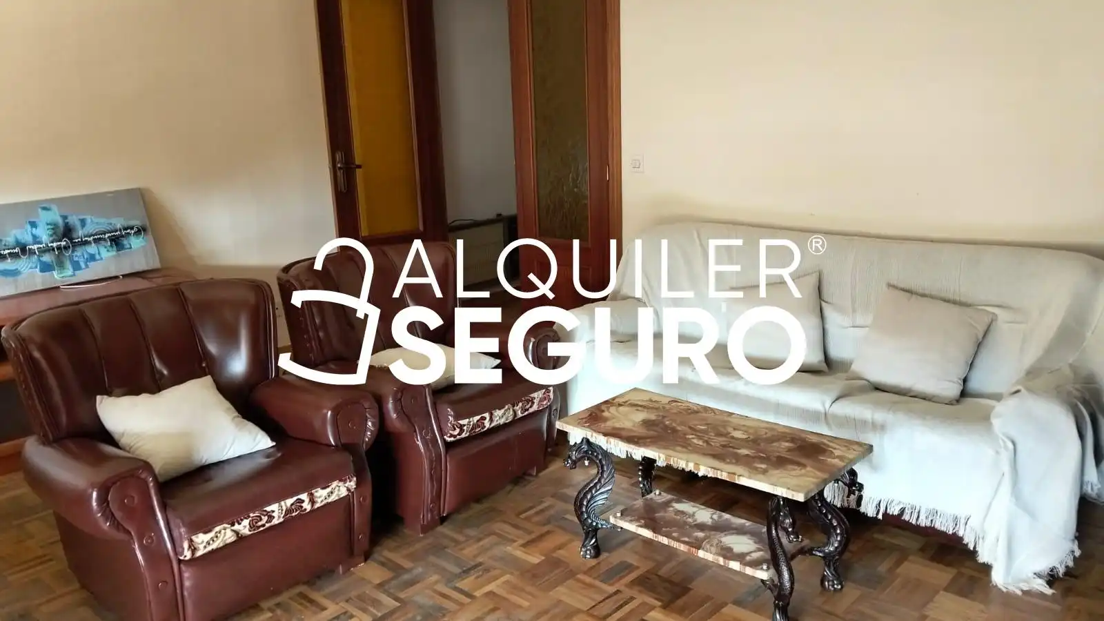 Wohnzimmer von Wohnung zur Miete in Santa María del Páramo mit Heizung, Terrasse und Möbliert