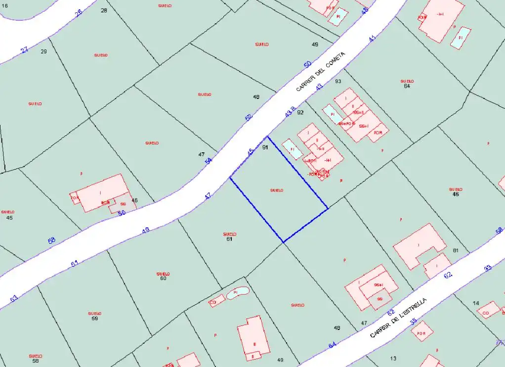 Terreny residencial en venda a Cometa