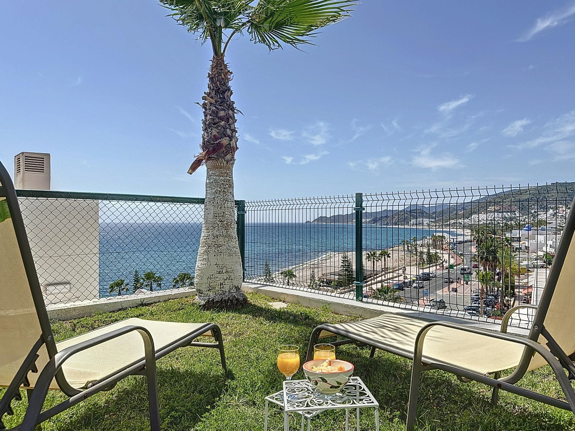 Terraza de Casa adosada en venta en Mojácar con Aire acondicionado, Jardín privado y Terraza