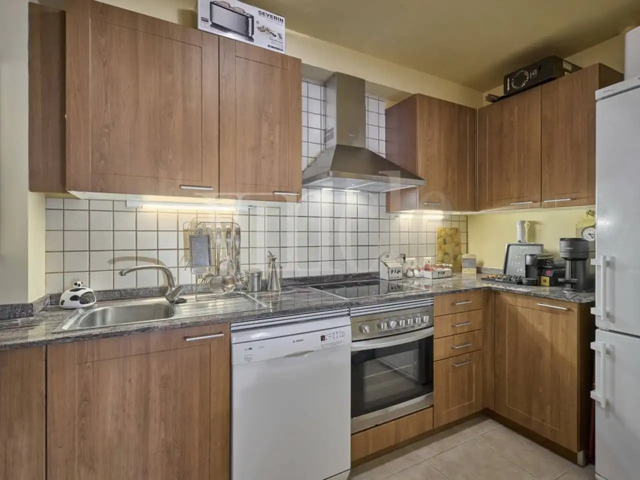 Küche von Wohnung zum Verkauf in Llívia mit Heizung, Privatgarten und Parkett