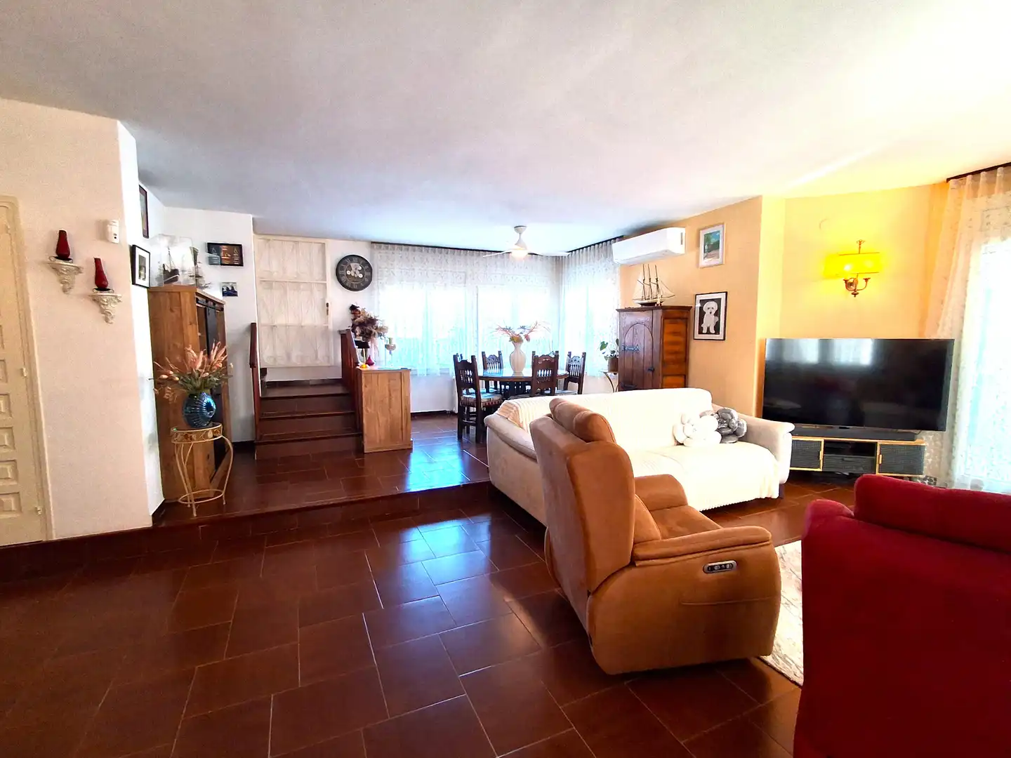 Wohnzimmer von Haus oder Chalet zum Verkauf in Mont-roig del Camp mit Klimaanlage, Heizung und Privatgarten
