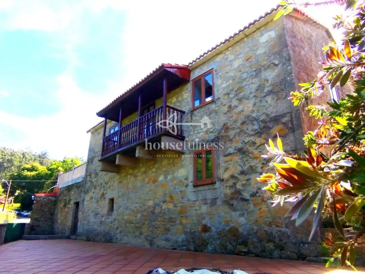Vista exterior de Finca rústica en venta en Ferrol con Calefacción, Jardín privado y Piscina
