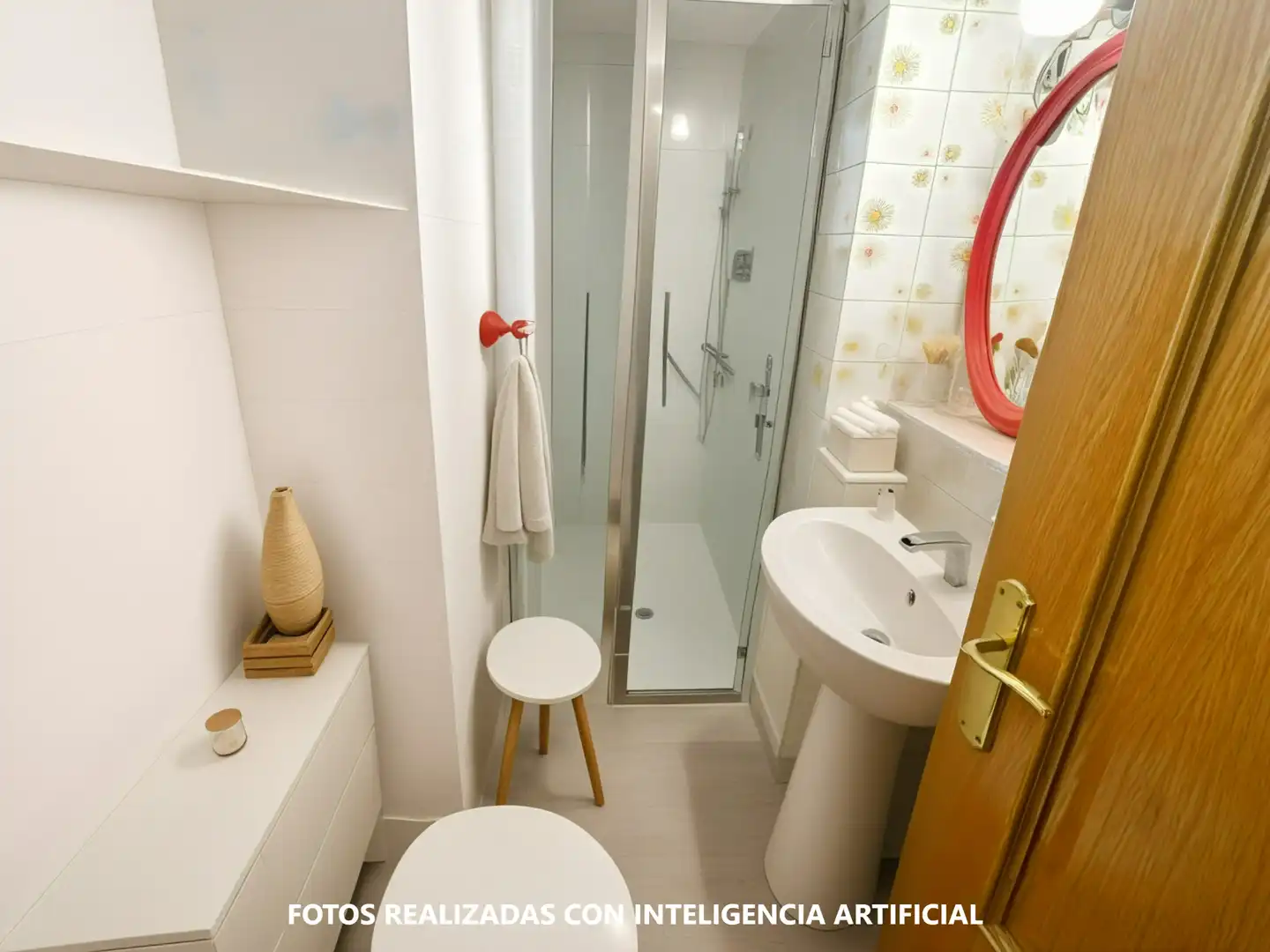 Bathroom of Flat for sale in Madrid  with Heating, Parquet flooring and Balcony