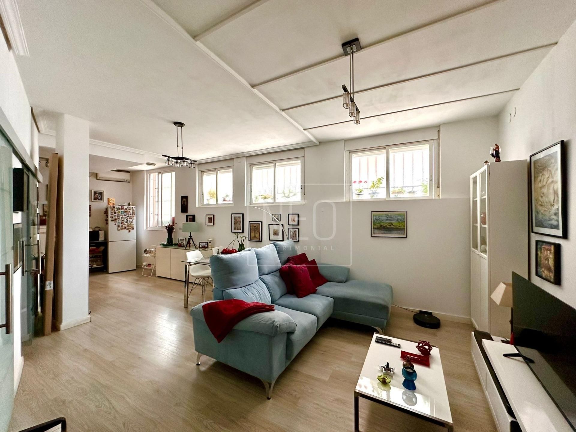 Living room of Planta baja for sale in  Madrid Capital  with Air Conditioner and Heating