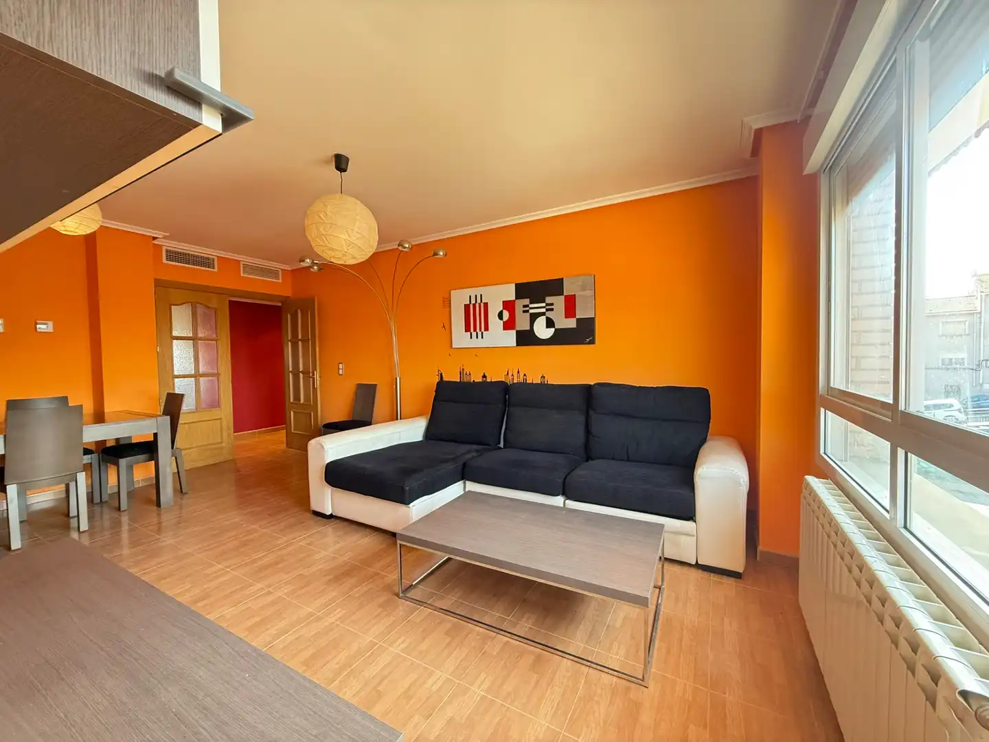 Sala de estar de Piso en venta en Caspe con Aire acondicionado, Calefacción y Trastero