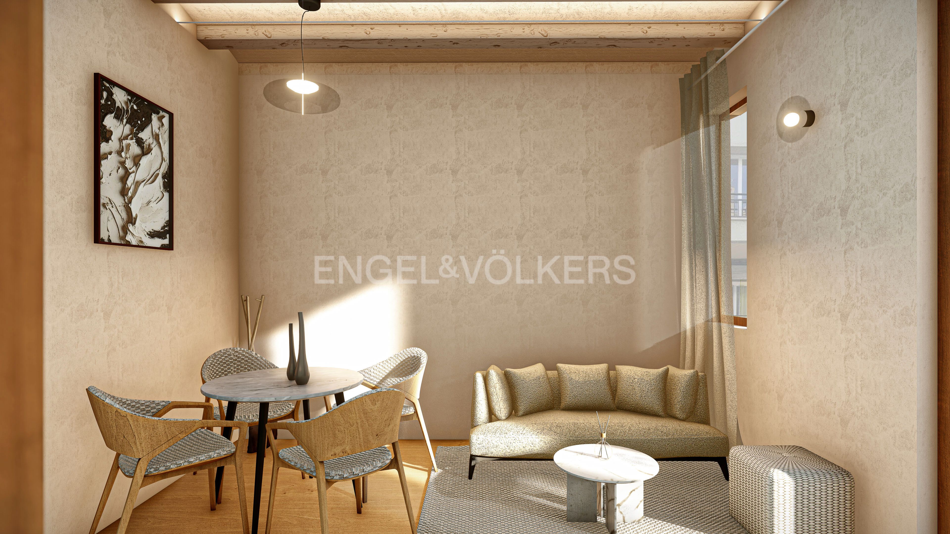 Living room of Attic for sale in  Barcelona Capital  with Air Conditioner, Heating and Parquet flooring