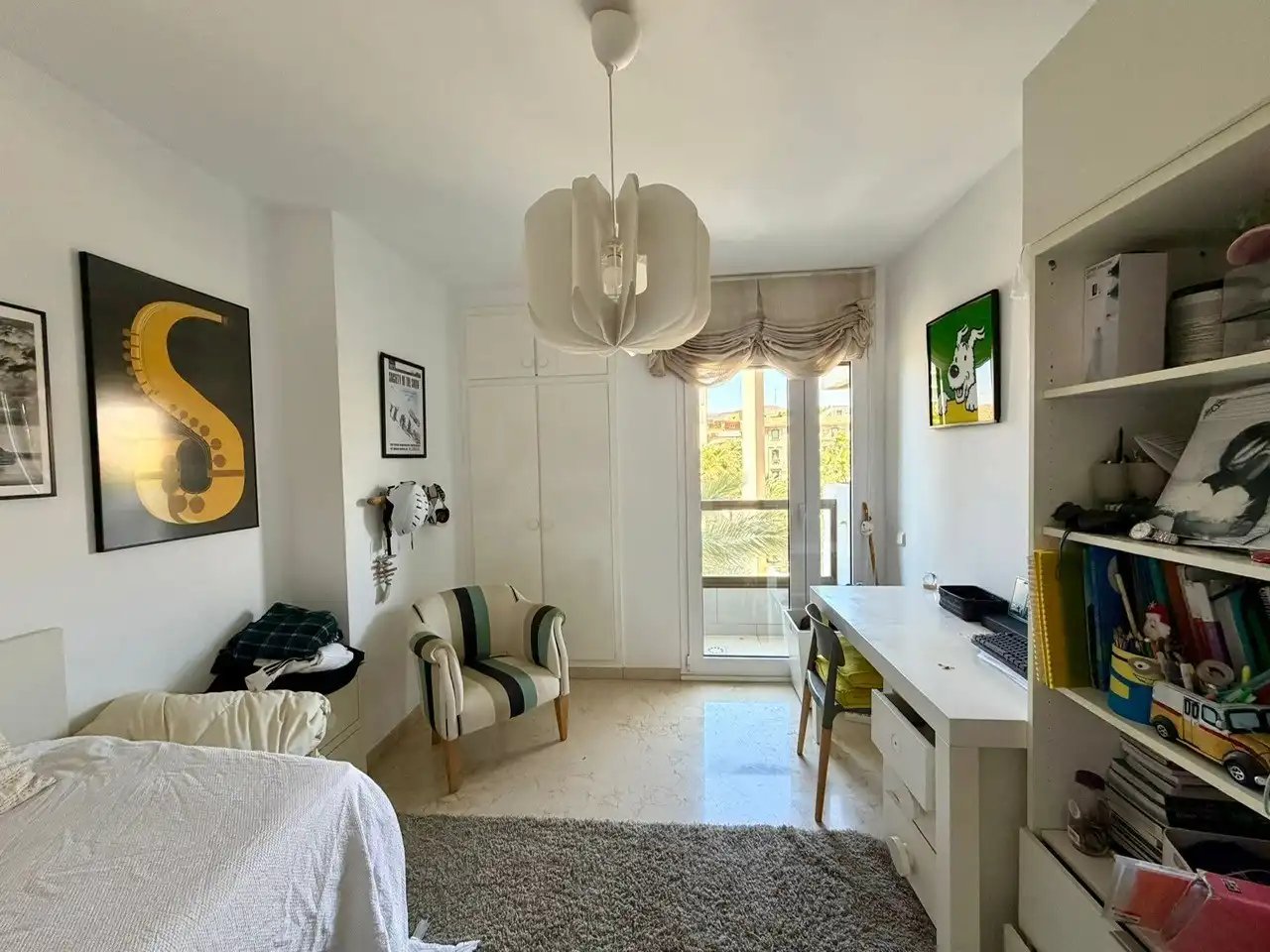 Schlafzimmer von Wohnung zur Miete in Almería mit Klimaanlage, Heizung und Terrasse