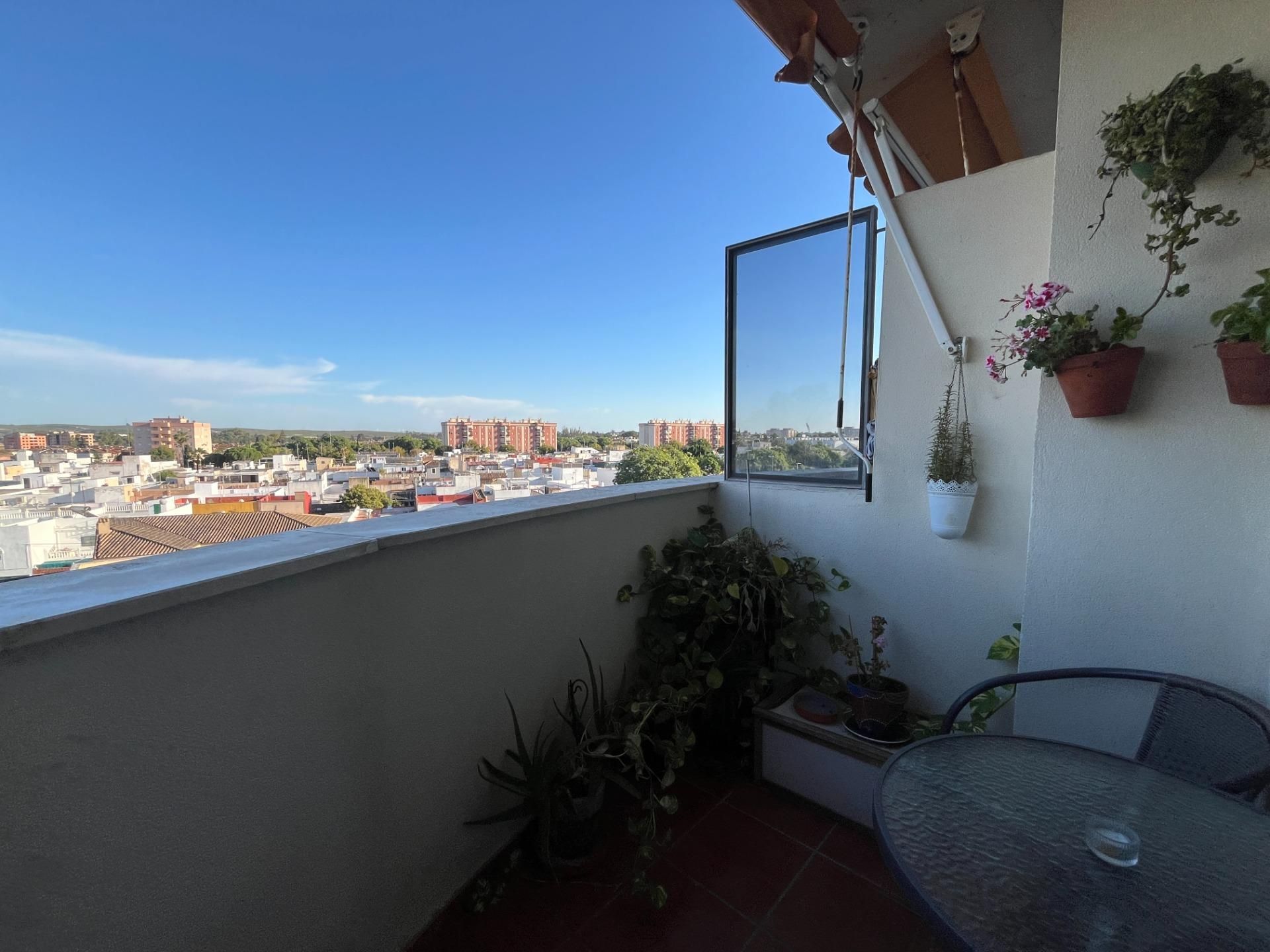 Balcony of Flat for sale in Jerez de la Frontera  with Air Conditioner, Private garden and Terrace