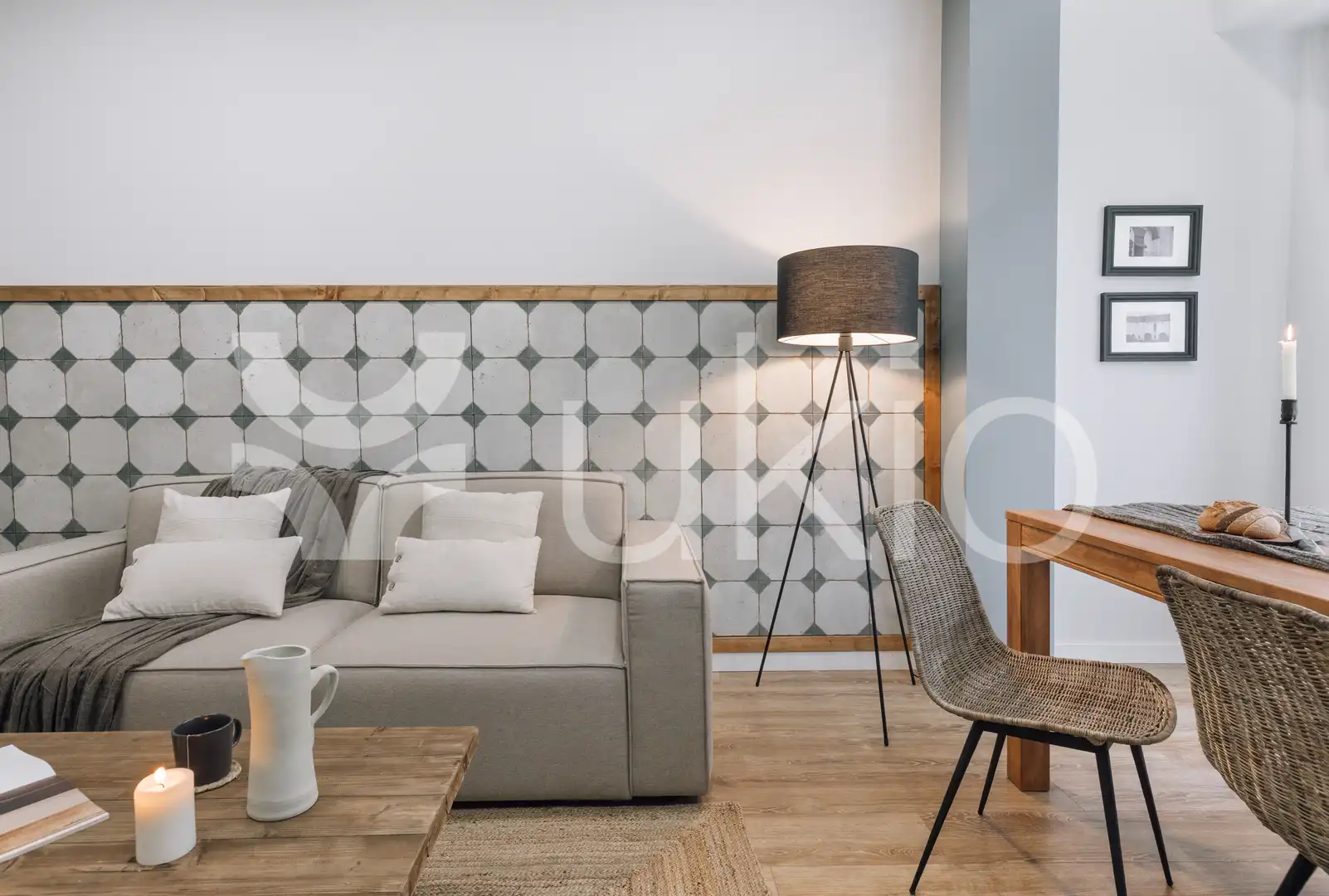 Sala d'estar de Apartament de lloguer en Barcelona amb Aire condicionat, Calefacció i Moblat