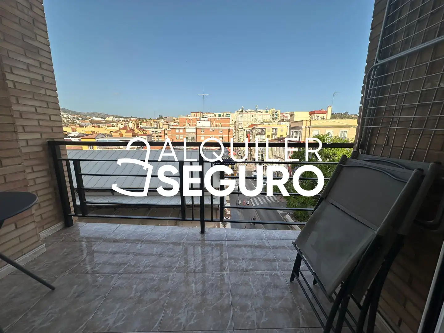 Außenansicht von Wohnung zur Miete in Málaga mit Klimaanlage, Terrasse und Möbliert