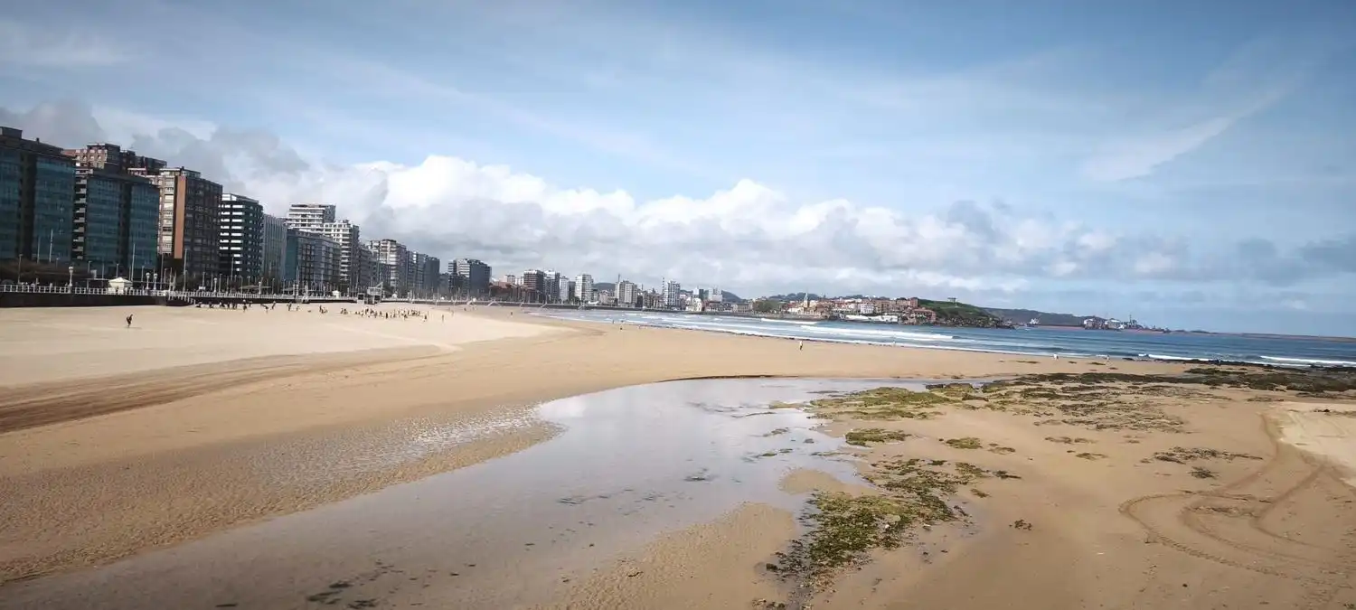 Exterior view of Flat for sale in Gijón   with Heating and Swimming Pool