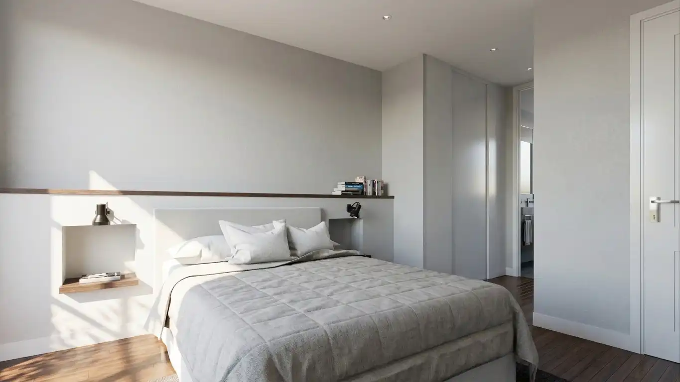 Schlafzimmer von Erdgeschoss zum Verkauf in Ferrol mit Heizung, Ofen und Waschmaschine