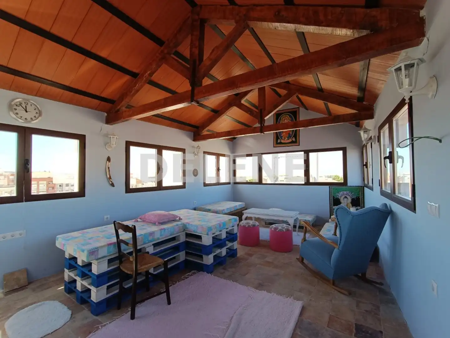Living room of Houses for sale in Hellín  with Heating, Private garden and Parquet flooring
