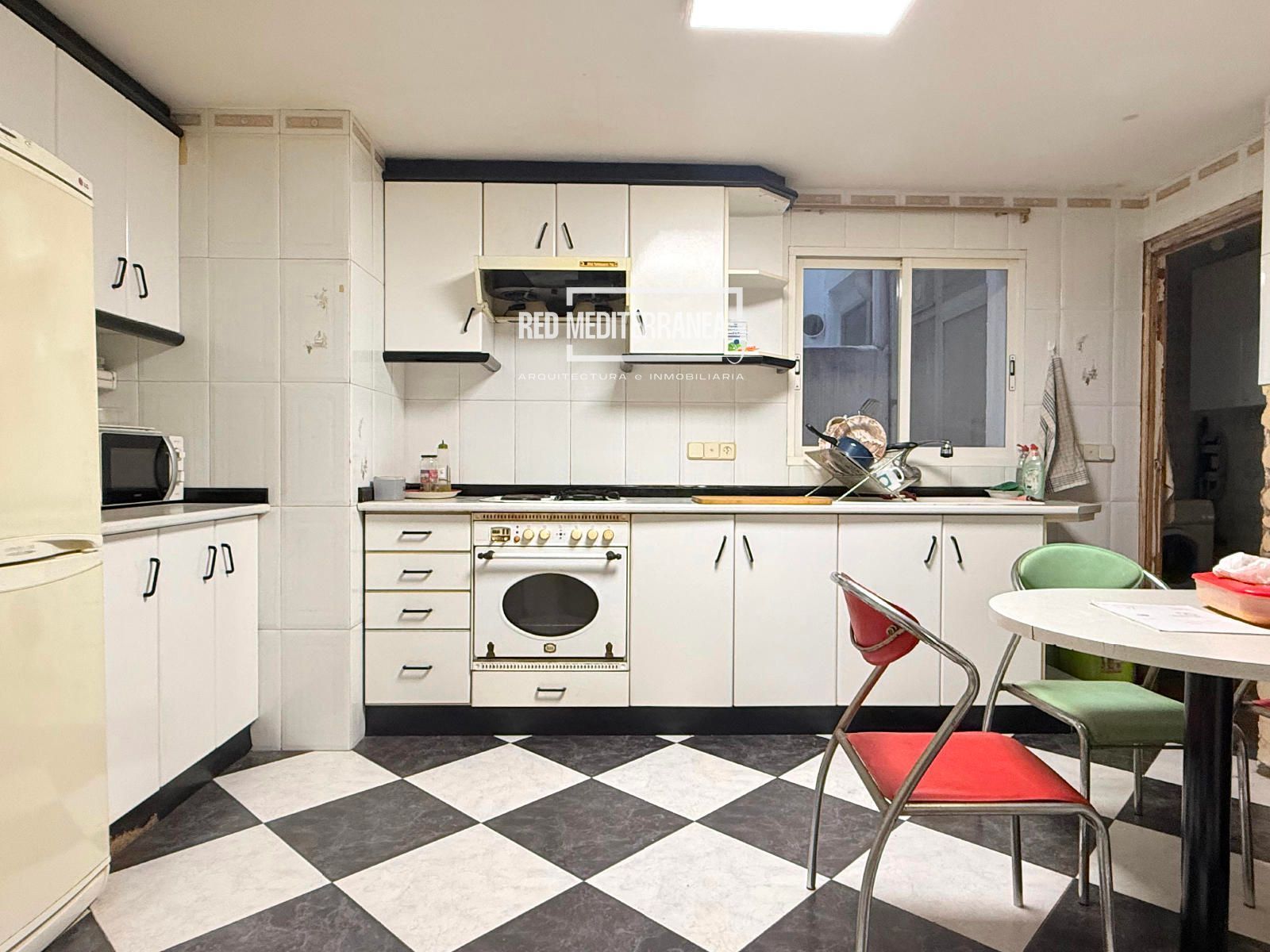 Kitchen of Flat for sale in Gandia  with Terrace, Furnished and Balcony