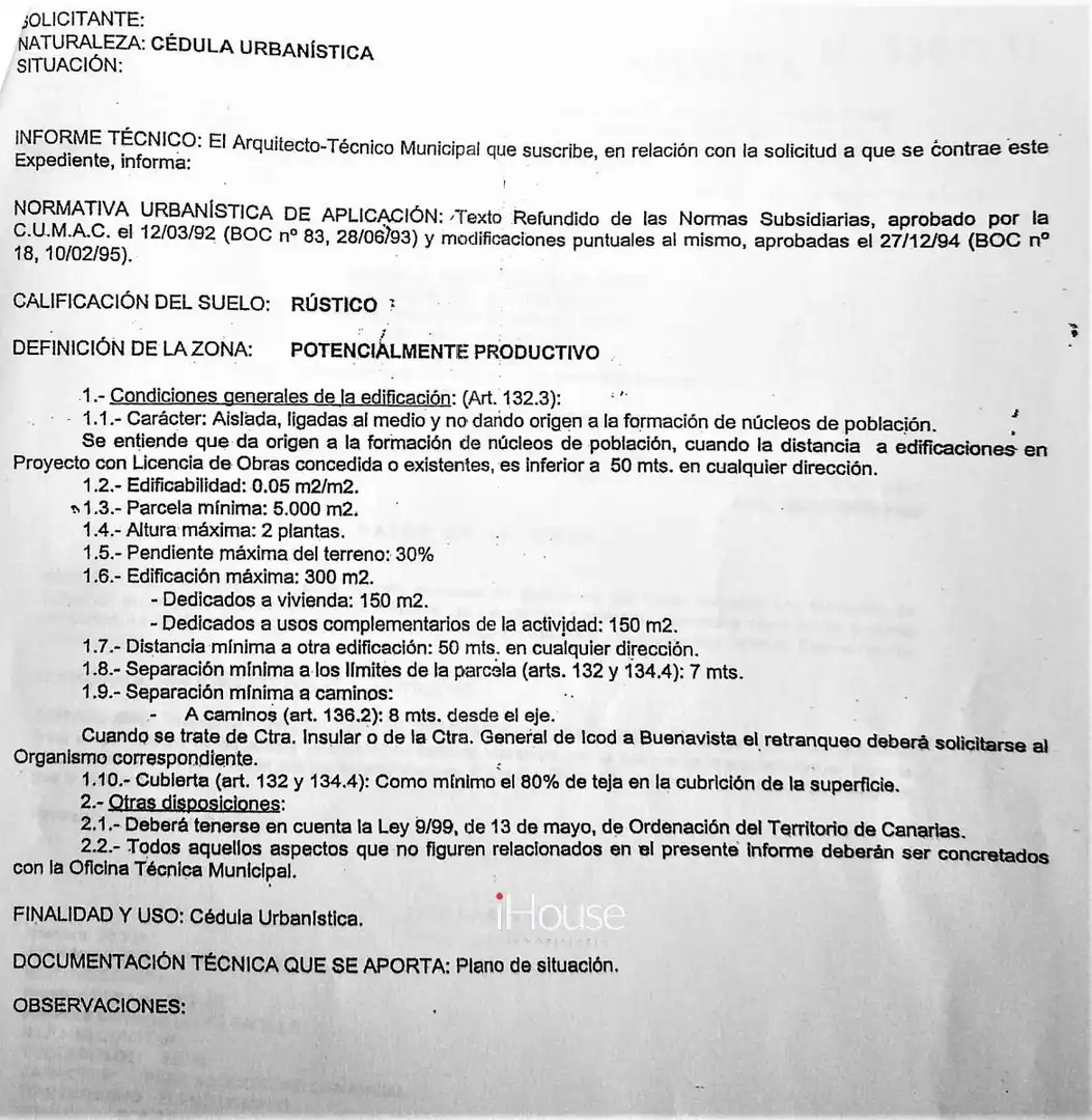 Terreno en venta en PUNTA DE TENO, Buenavista del Norte