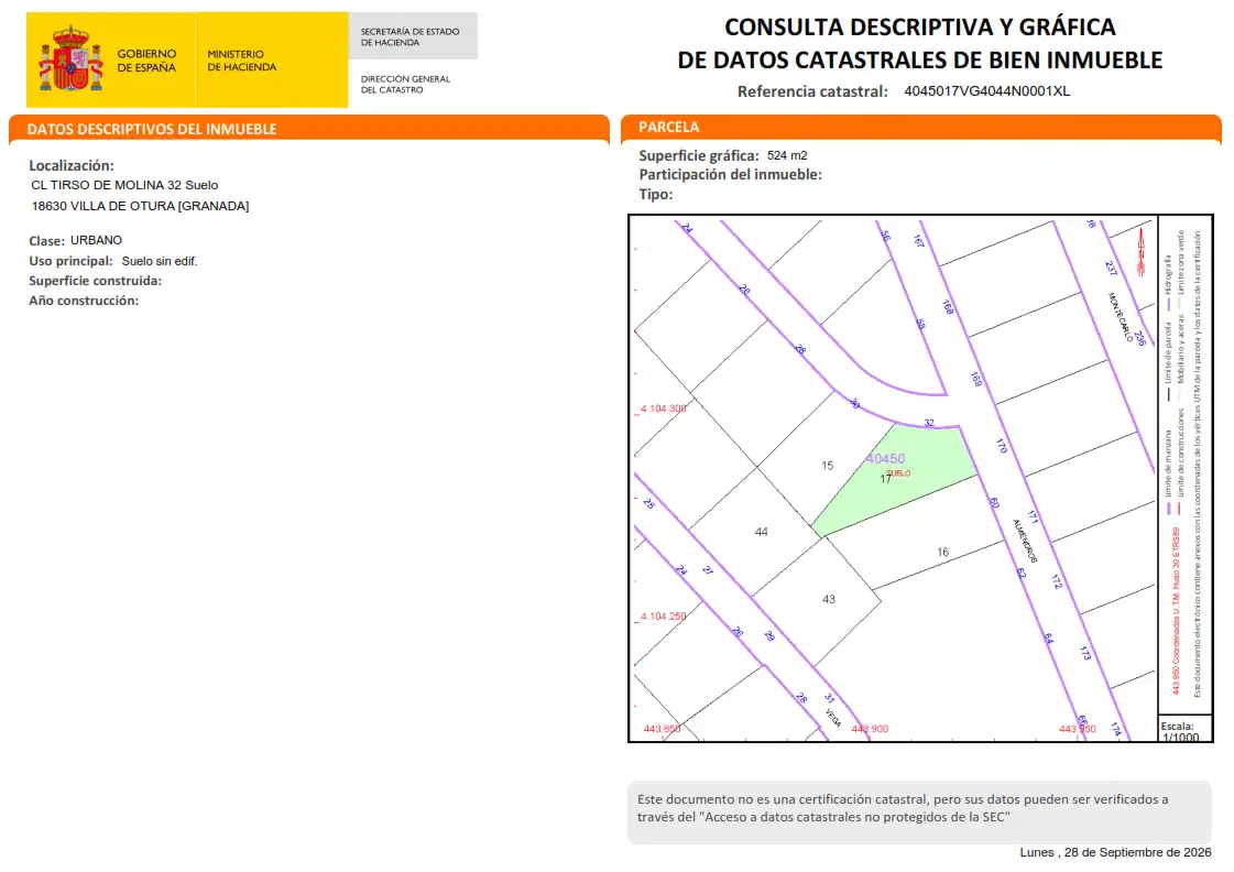 Terreny residencial en venda a Calle Tirso de Molina 30, imagen 8