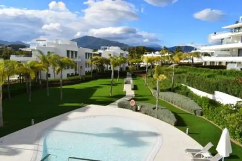 Garden of Apartments for rent in Estepona  with Air Conditioner, Heating and Terrace