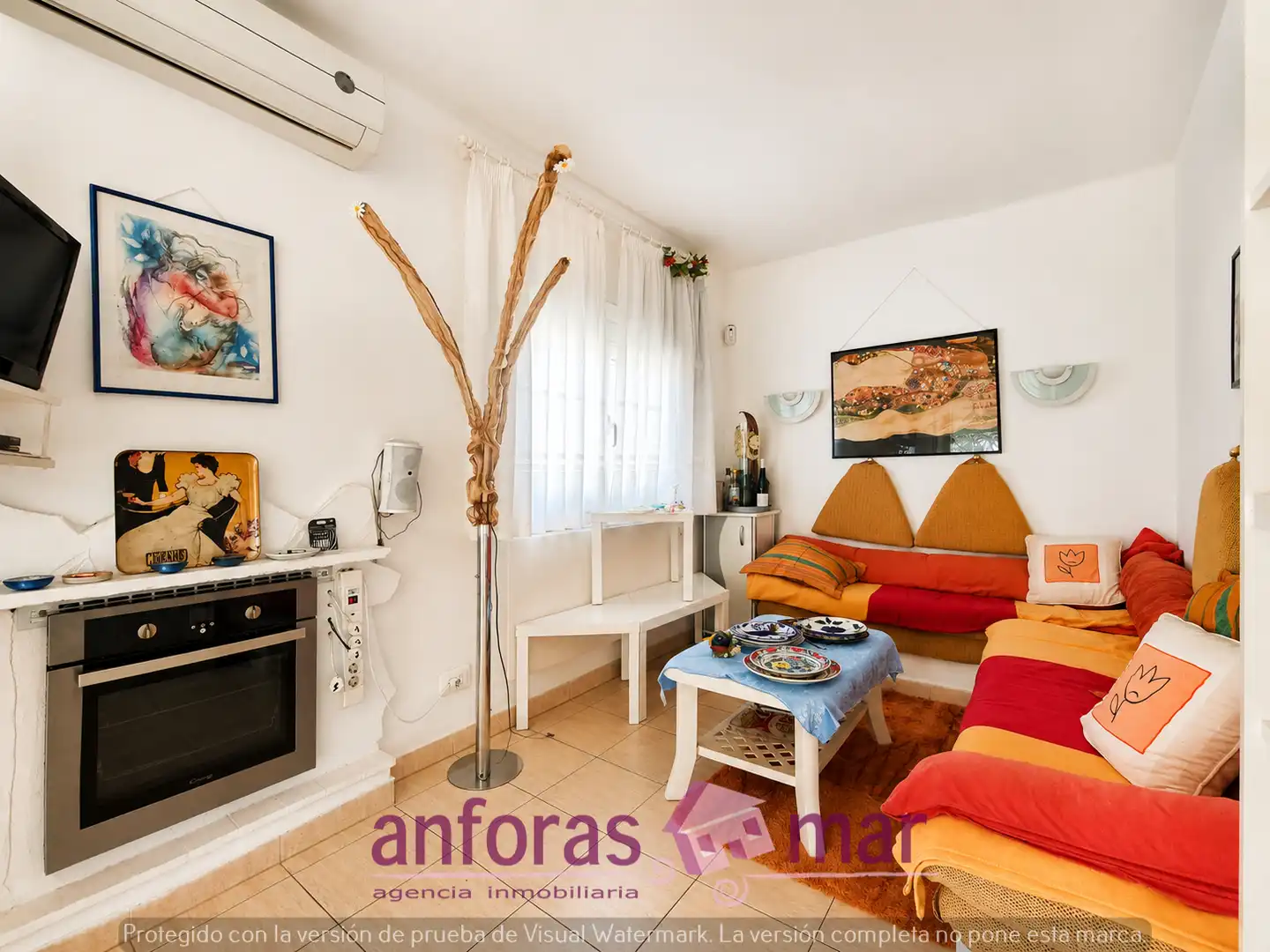 Wohnzimmer von Haus oder Chalet zum Verkauf in Torredembarra mit Klimaanlage, Heizung und Privatgarten