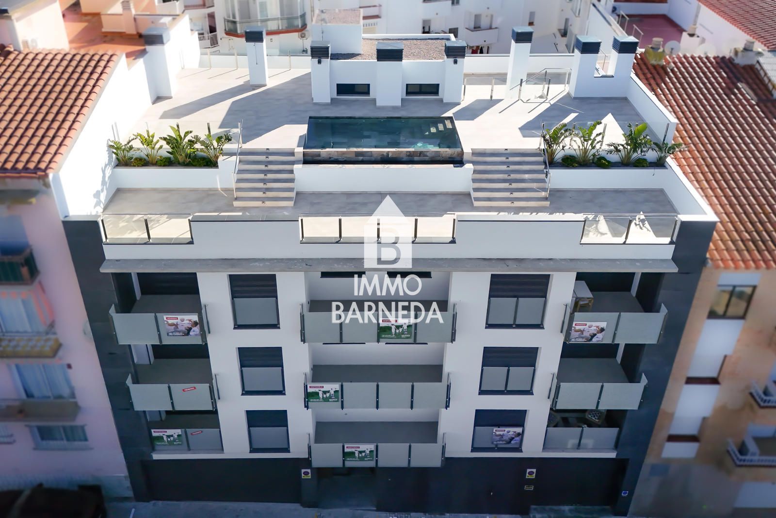 Exterior view of Flat for sale in Roses  with Air Conditioner, Heating and Terrace