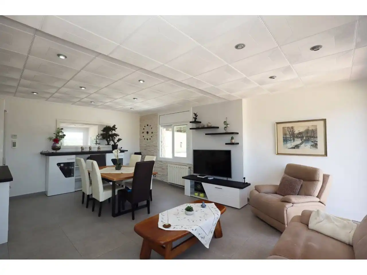 Sala d'estar de Casa o xalet en venda en Lloret de Mar amb Aire condicionat, Calefacció i Jardí privat