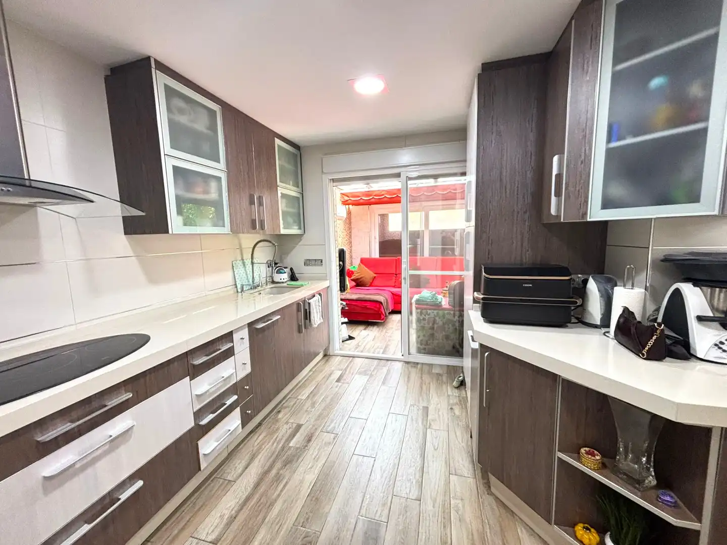 Cocina de Casa adosada en venta en Alhaurín de la Torre con Aire acondicionado, Calefacción y Jardín privado