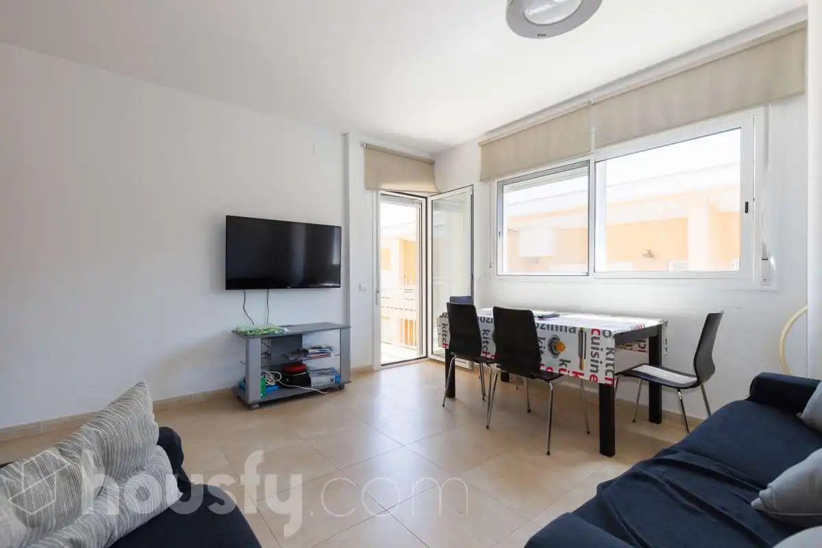 Living room of Flat for sale in Sant Jaume d'Enveja  with Storage room, Balcony and Community pool